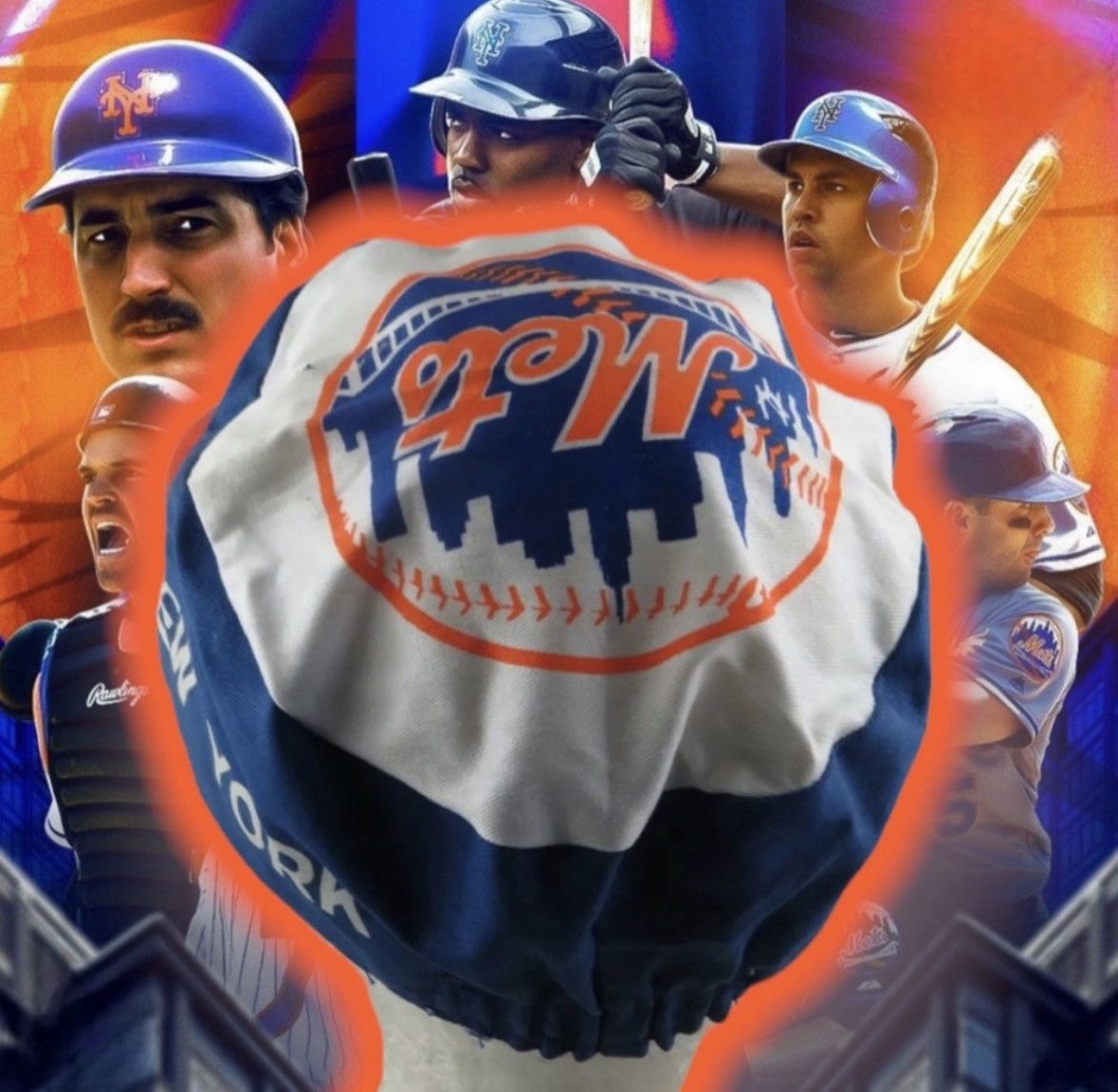 Starter 💎ViNTaGe 💎NeW YoRK MeTs ⚾️ BiG LoGo STaRTeR ⭐️ PuLLoVeR 🧢🧥 Size US L / EU 52-54 / 3 - 7 Thumbnail