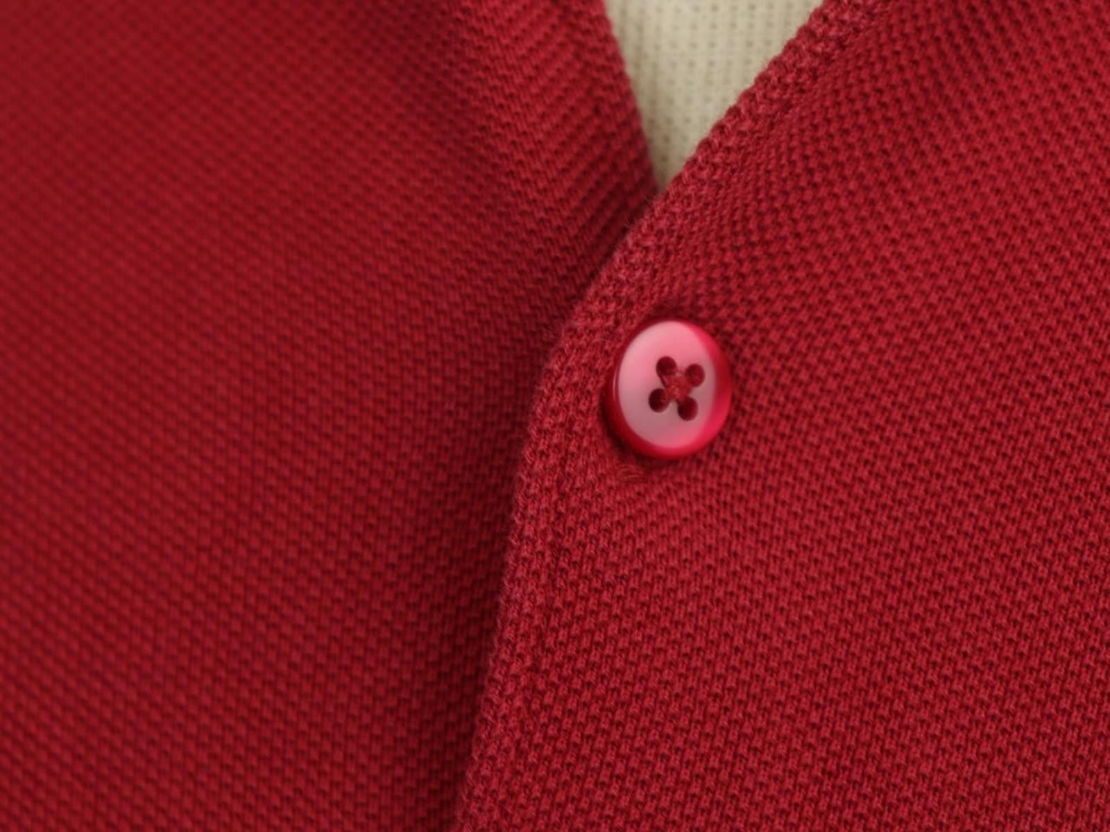 J.Lindeberg J.Lindeberg Red 100% Cotton Popover Polo Shirt Size M Size US M / EU 48-50 / 2 - 2 Thumbnail