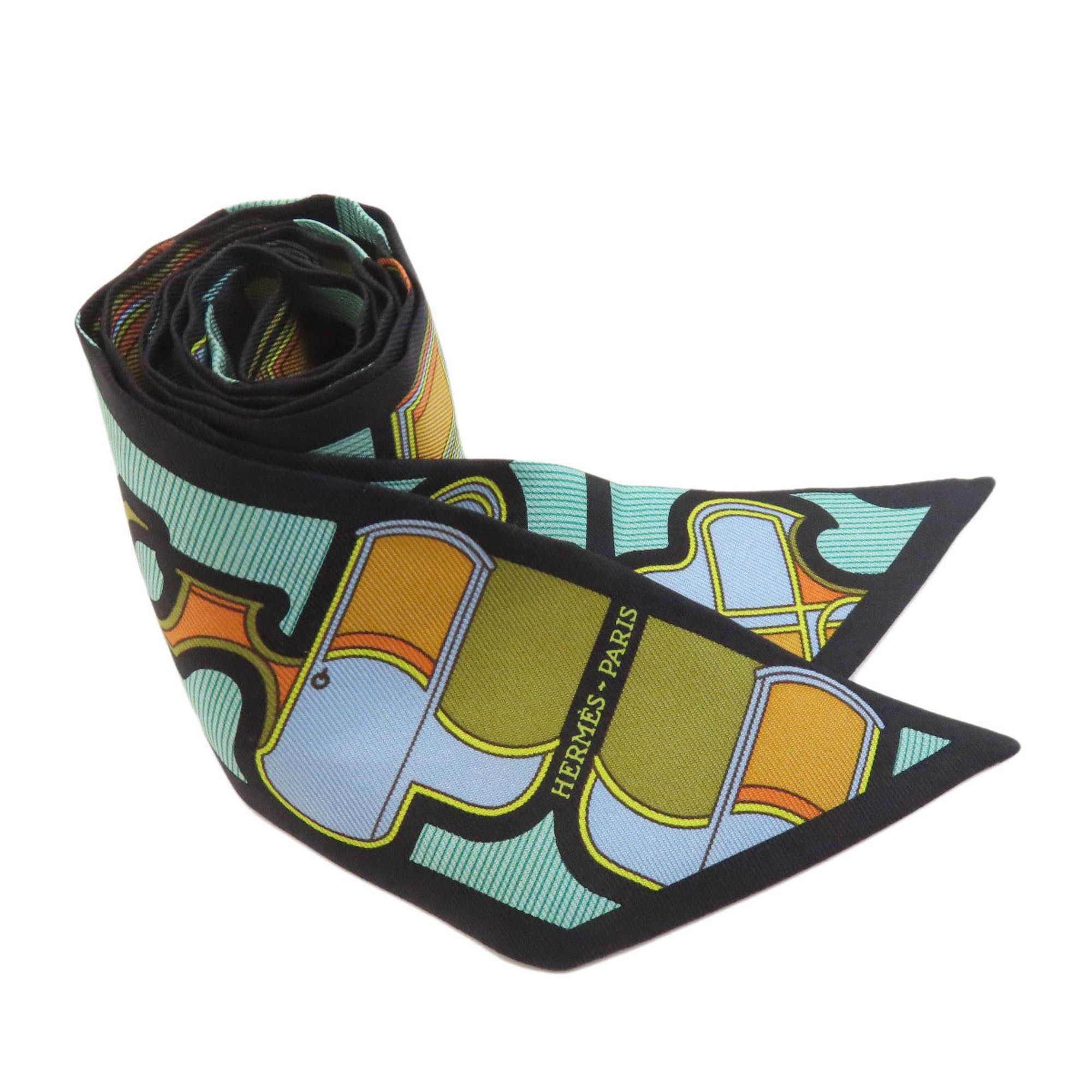 Hermes Stole Reversible Scarf Silk Angora Wine Red HELMES Belt Pattern Nausicaa Hermes Hermes Stole Reversible Scarf Silk Angora Wine Red  main image 2
