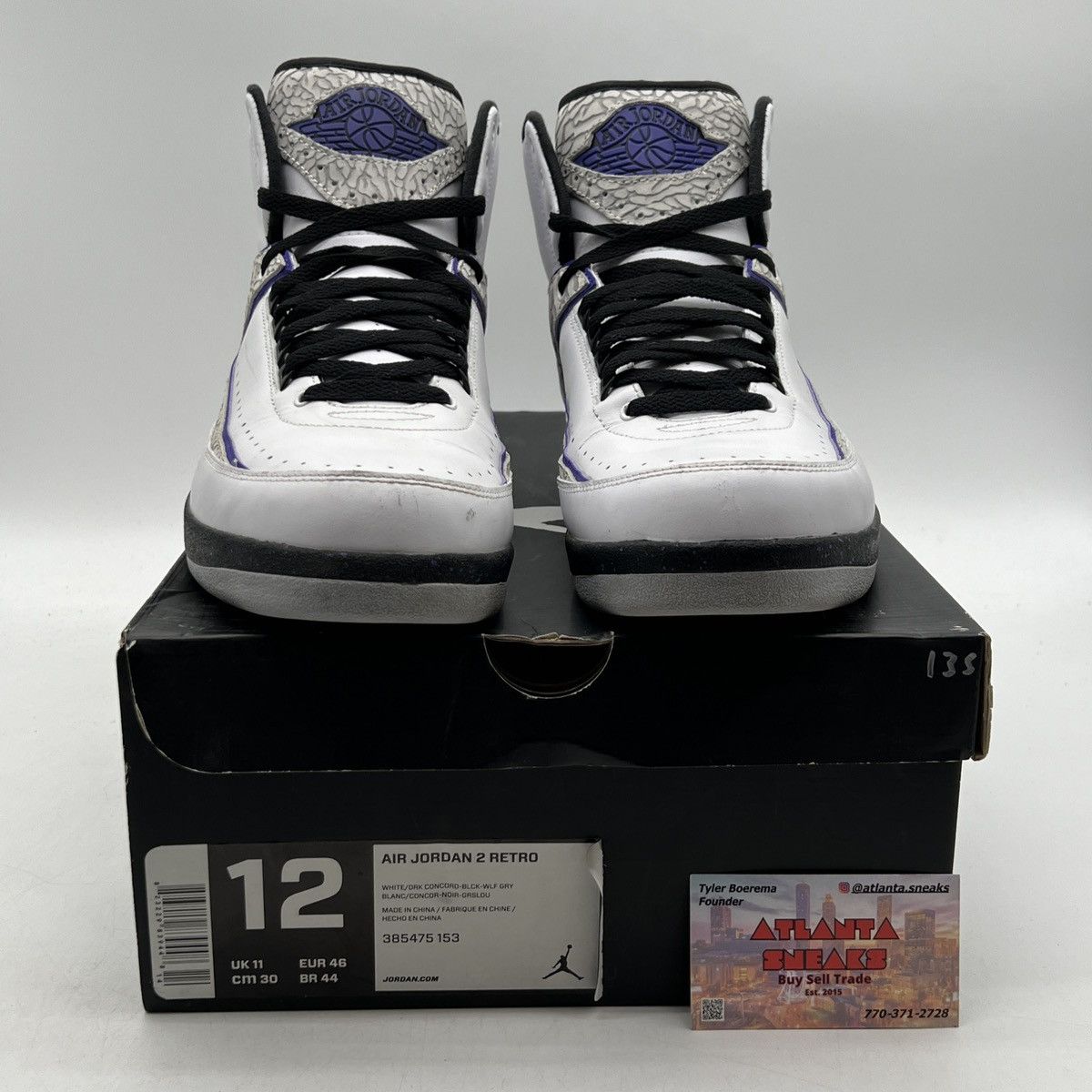 Jordan Brand Air Jordan 2 Corcord Size US 12 / EU 45 - 2 Thumbnail
