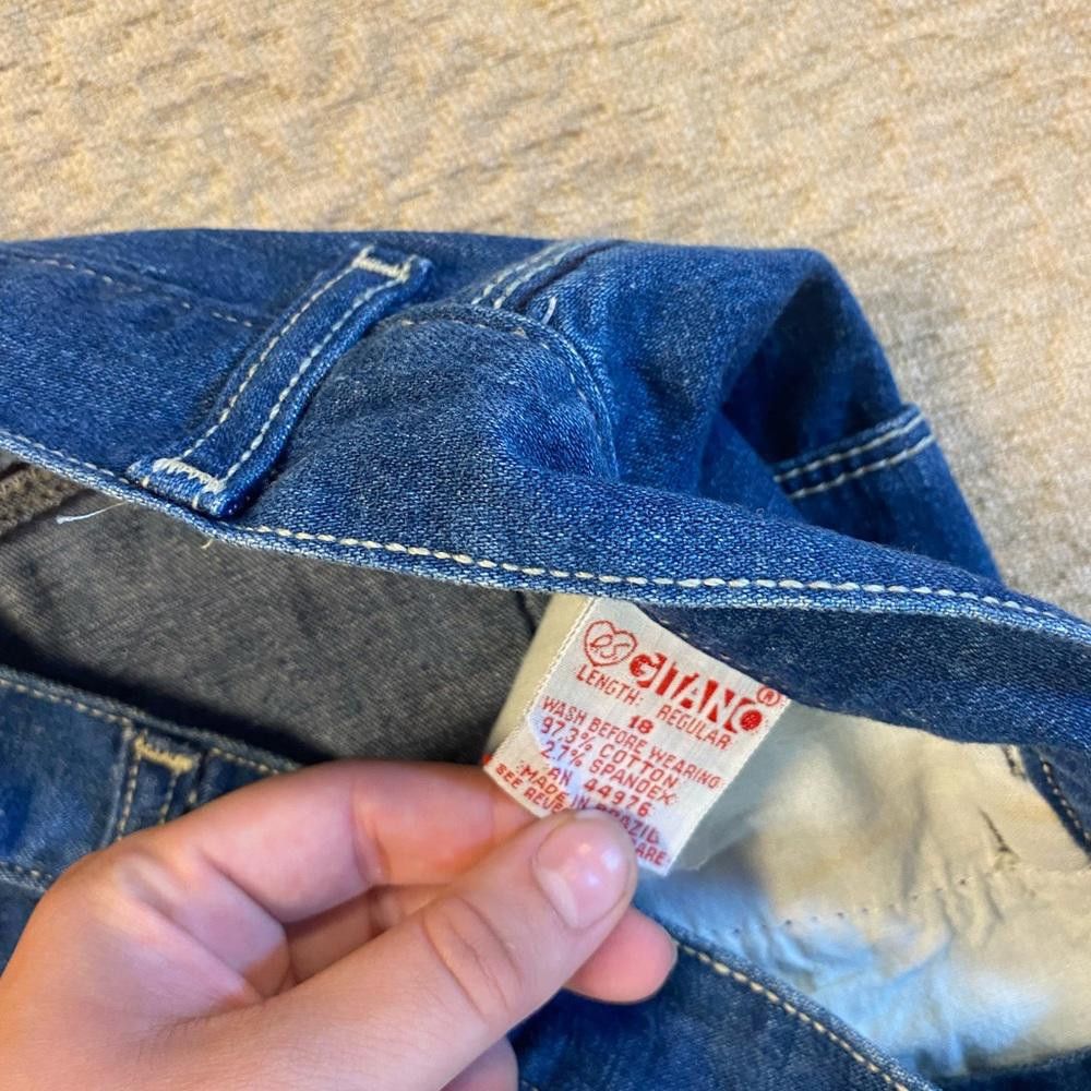 Designer Vintage Gitano NWOT Denim Jeans Size 40" / US 18 - 3 Thumbnail