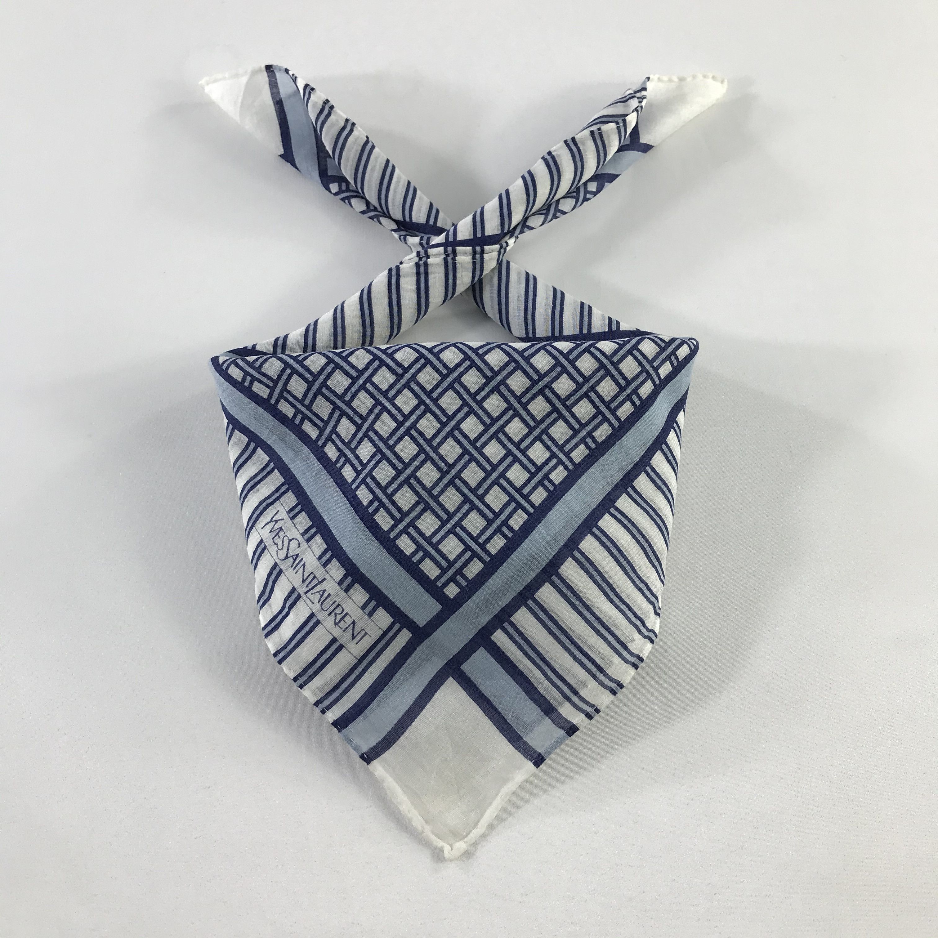 Vintage × Yves Saint Laurent Yves Saint Laurent Bandana / Handkerchief /Neckerchief -S941 Size ONE SIZE - 5 Thumbnail