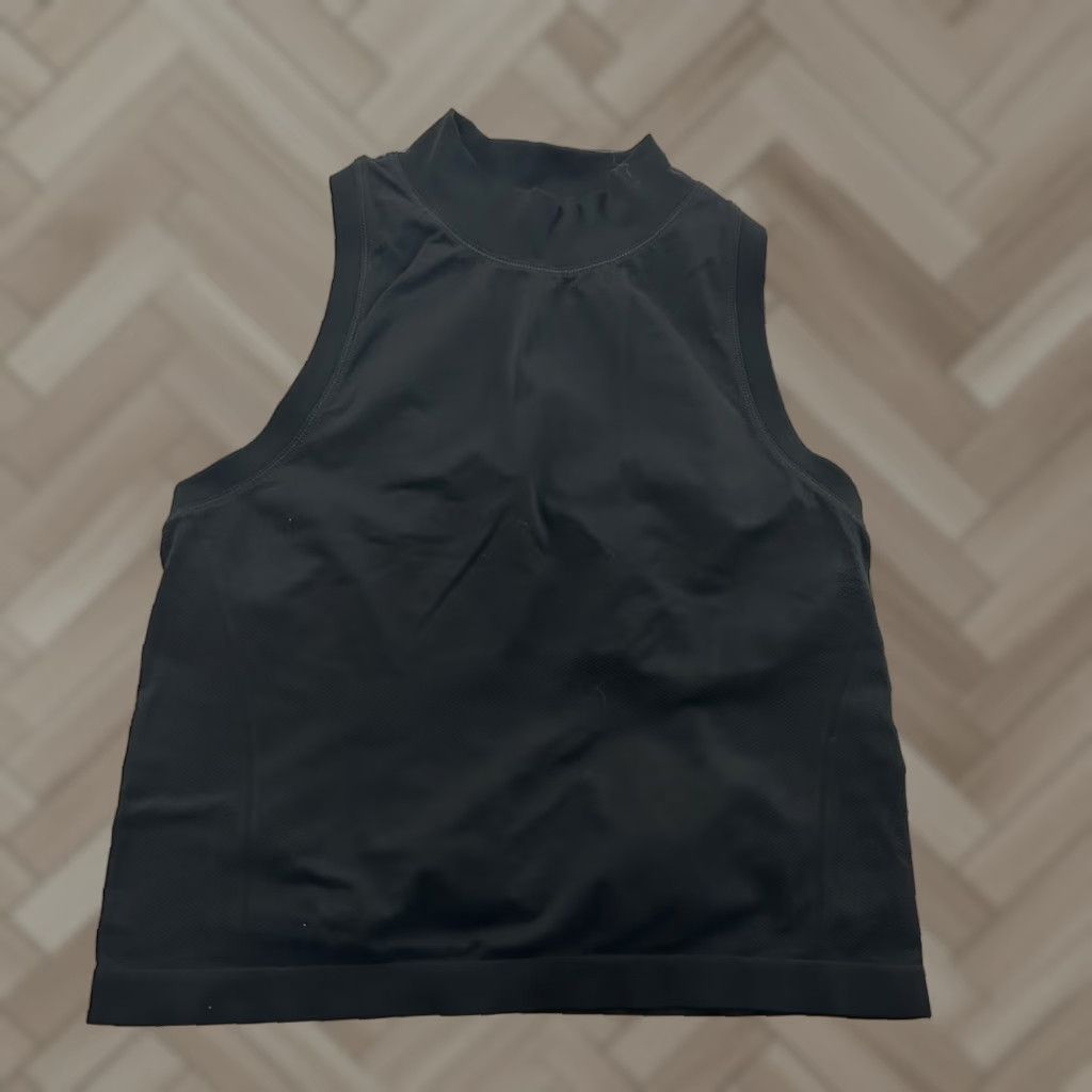 Athleta Athleta Women's Tank Top Cropped Mock Neck Athletic Momentum Seamless Black M Size M / US 6-8 / IT 42-44 - 1 Thumbnail