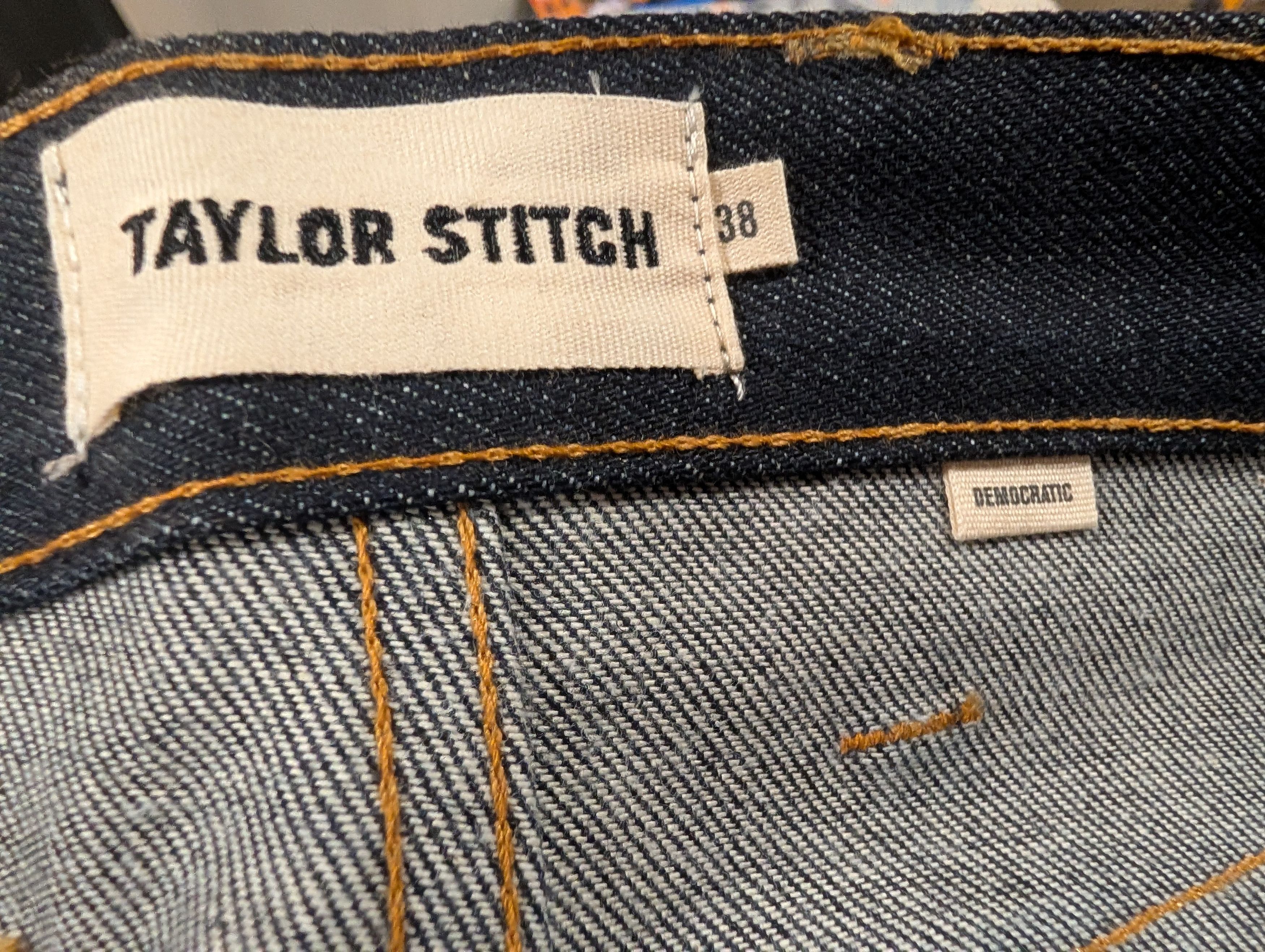 Taylor Stitch The Democratic Jean in Cone Mills Selvage & Cordura Denim. Size US 38 / EU 54 - 7 Thumbnail