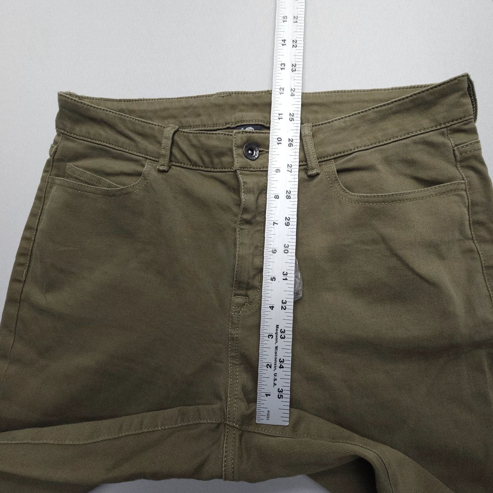 Mountain Hardwear Mountain Hardwear 5 Pocket Pants Womens 8 Green Cotton Nylon Stretch Hiking Camp Size 30" / US 8 / IT 44 - 5 Thumbnail