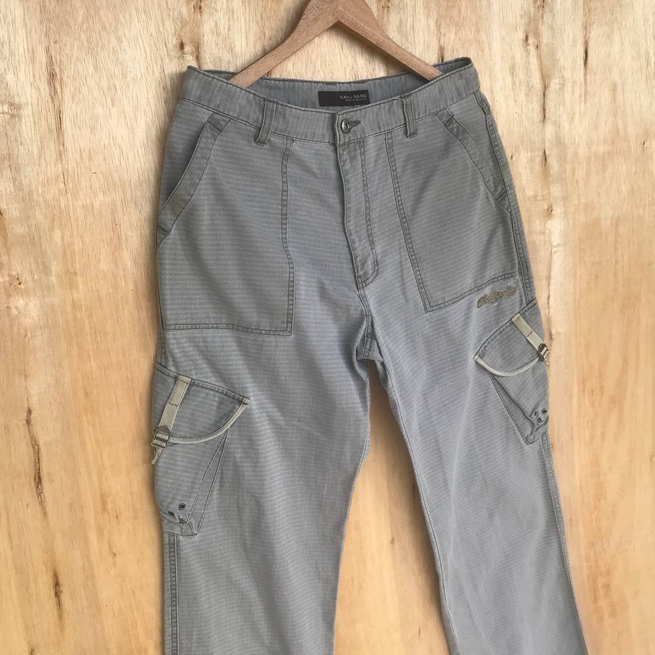 20471120 W30x28.5 BANG BANG Ash grey cargo military straight leg Size US 30 / EU 46 - 6 Thumbnail