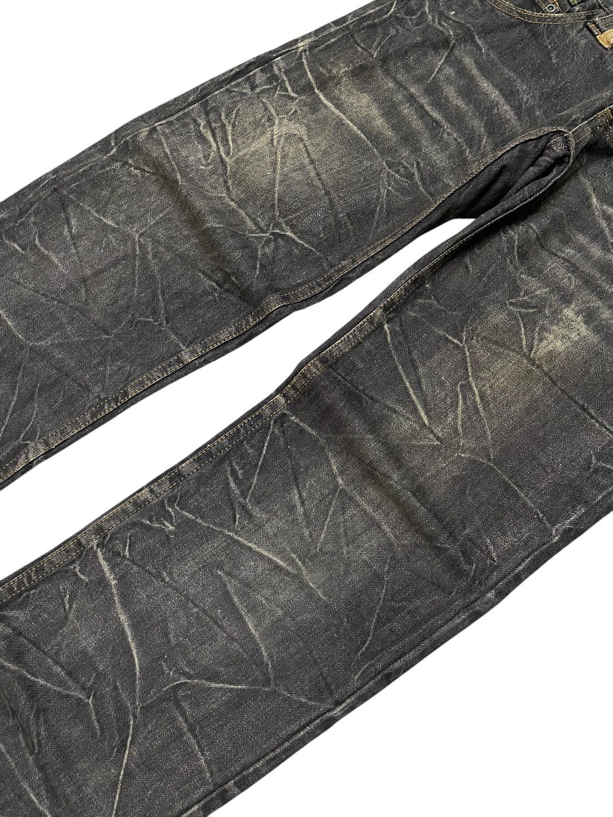 Le Grande Bleu (L.G.B.) Nylaus Japan Double Waist Wrinkled Whisker Faded Wash Jeans Size US 30 / EU 46 - 4 Thumbnail