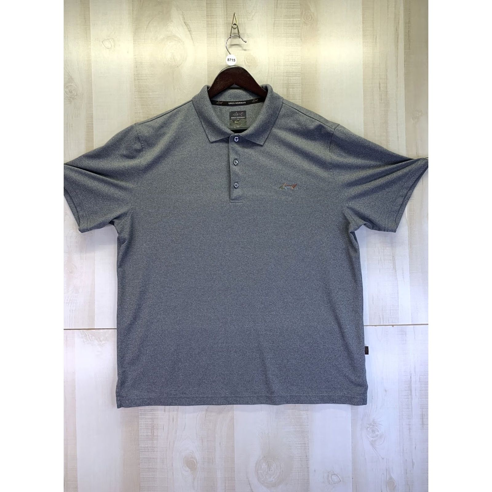 Vintage Greg Norman For Tasso Elba Mens Grey Golf Polo Shirt Size Large-8715 Size US L / EU 52-54 / 3 - 2 Thumbnail