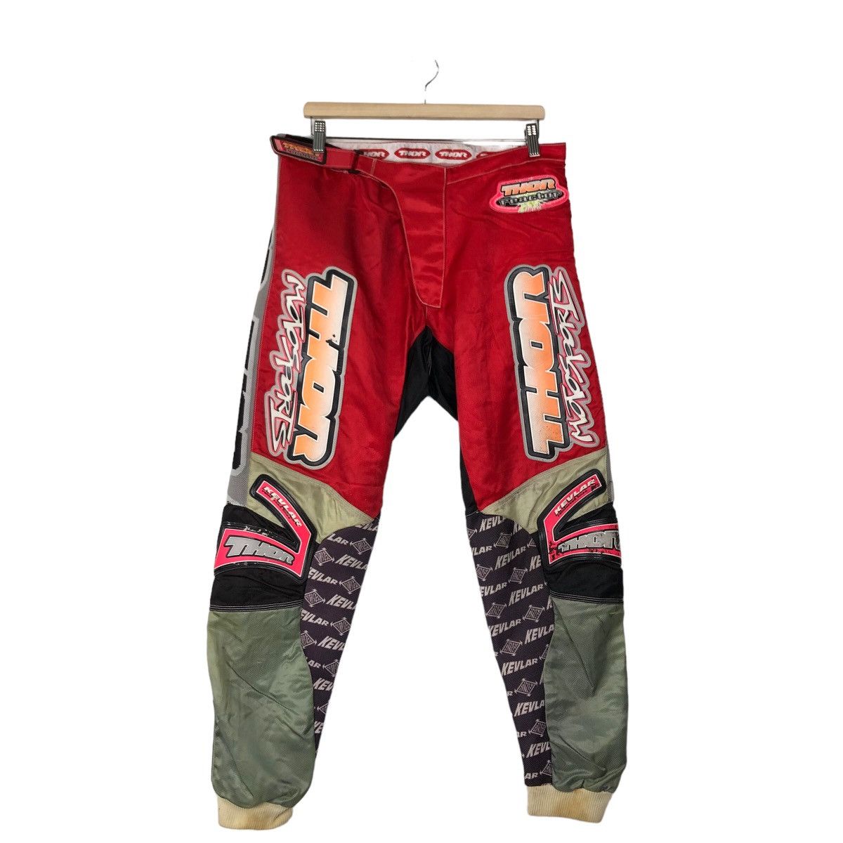 Japanese Brand 🔥RARE MOTORCYCLE CROSS PANTS THOR REACTOR RACING BI LOGO Size US 32 / EU 48 - 1 Thumbnail