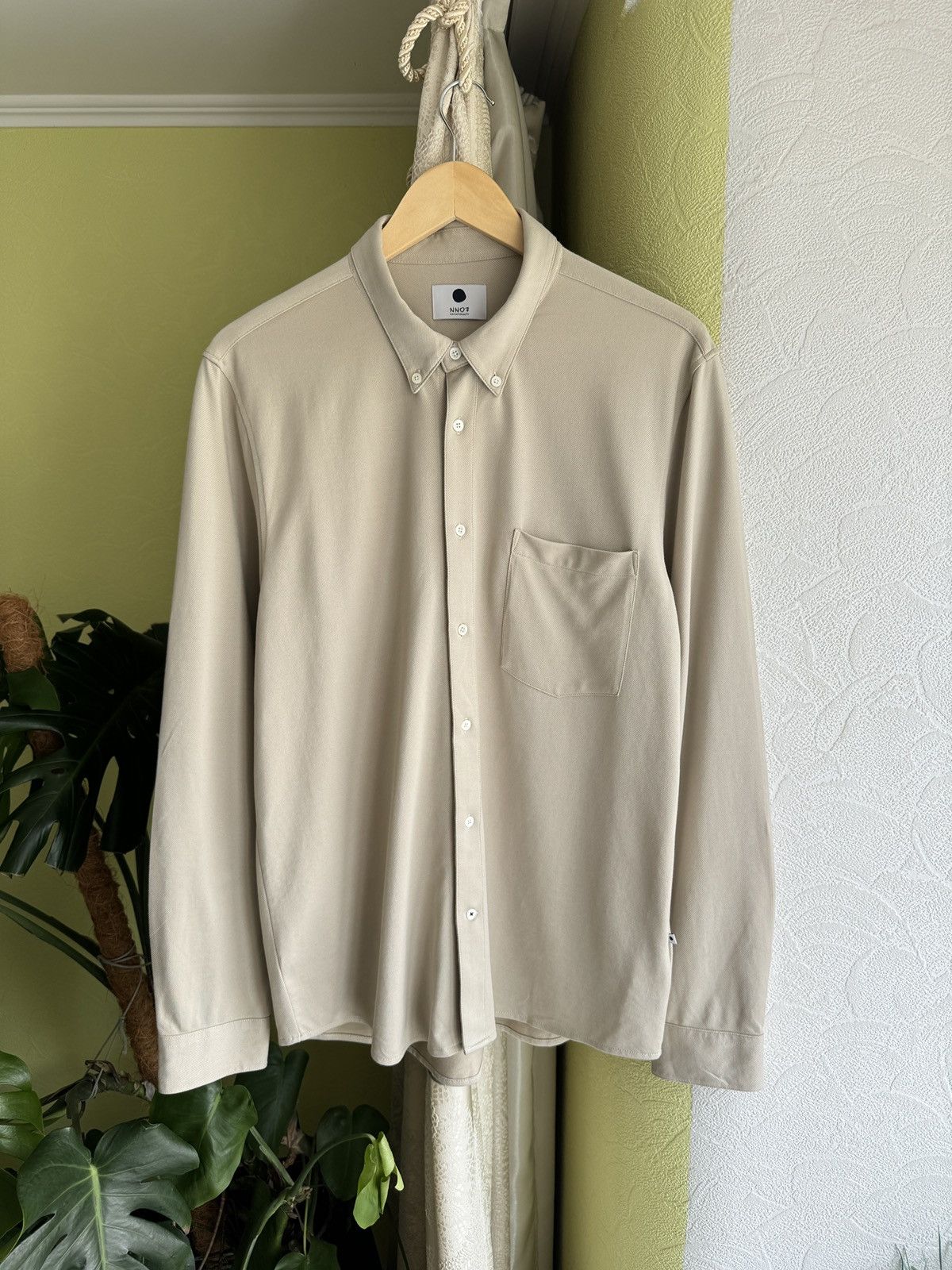 NN07 NN07 No Nationality Falk Shirt Beige Slim Fit Size US XL / EU 56 / 4 - 1 Thumbnail