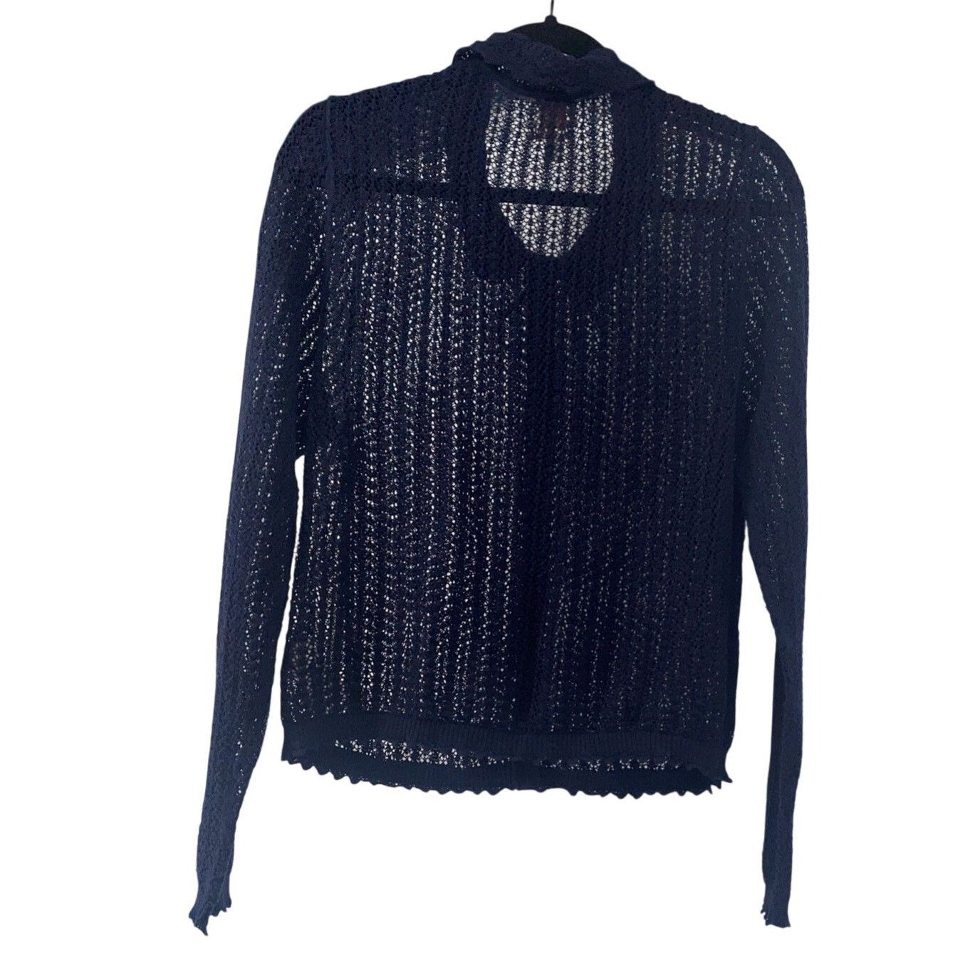 Gap GAP x DOEN Navy Blue Linen Blend Cardigan Size Large Size L / US 10 / IT 46 - 6 Thumbnail