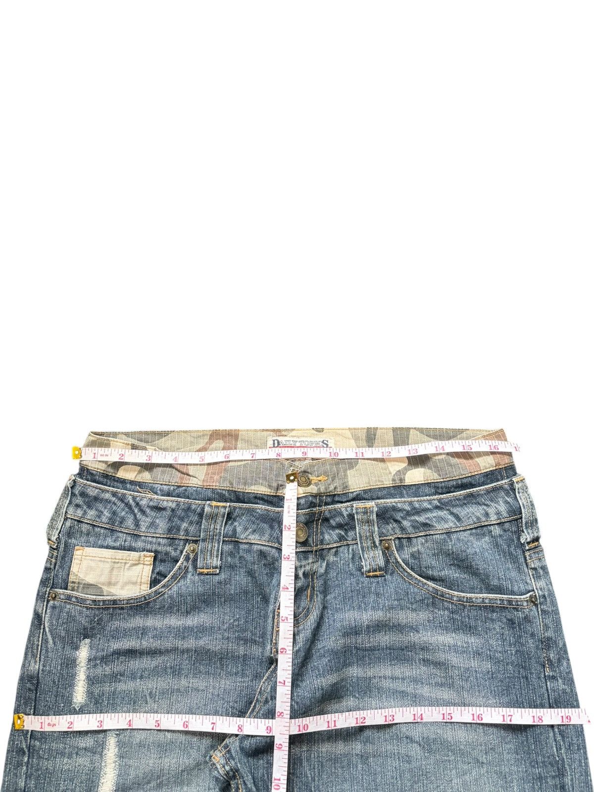 Fubu Vintage Japanese Brand Double Waist Distress Baggy Jeans Size 32" / US 10 / IT 46 - 6 Thumbnail