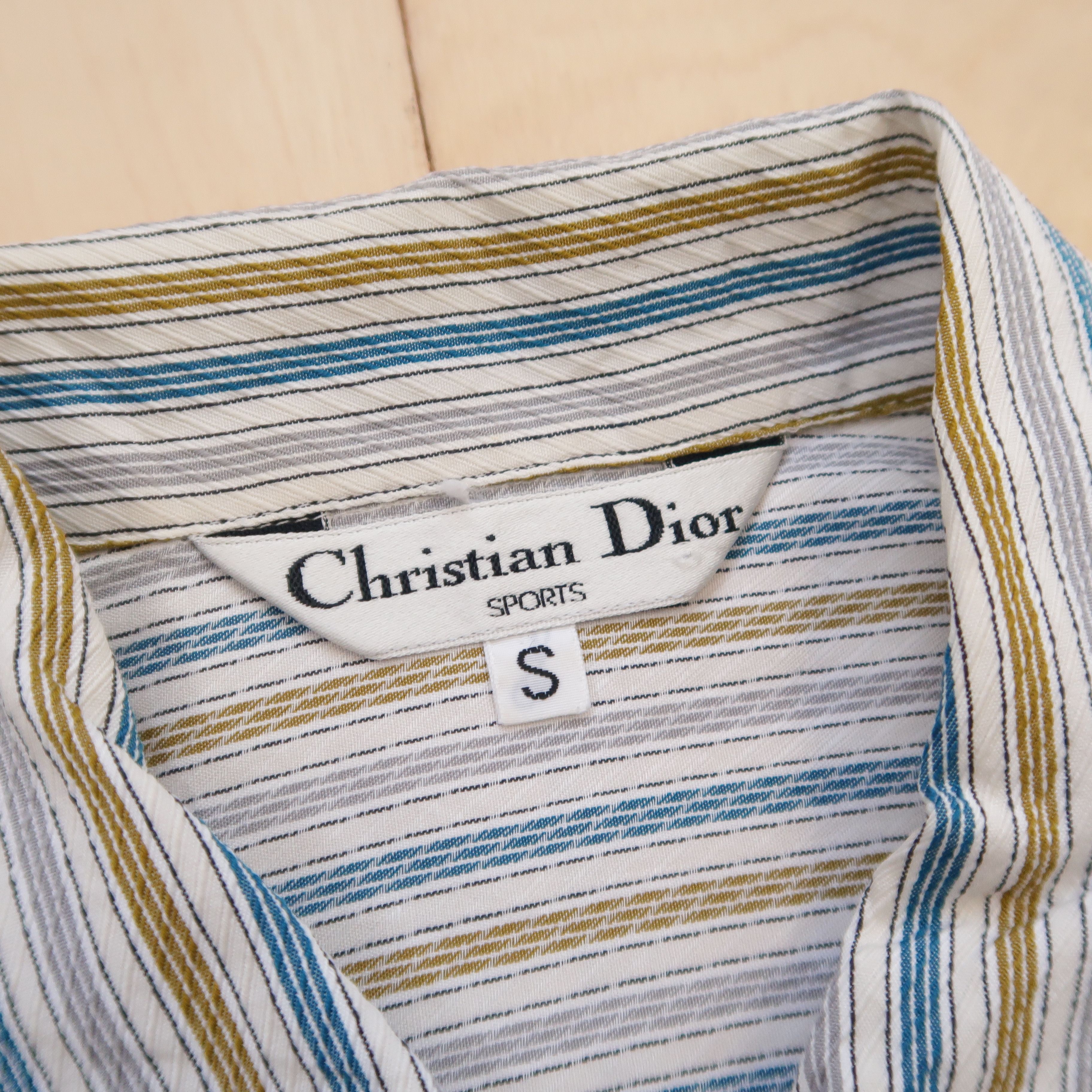Christian Dior Monsieur Vintage 90s Christian Dior Sports Psychedelic Stripe Shirt Size US S / EU 44-46 / 1 - 4 Thumbnail