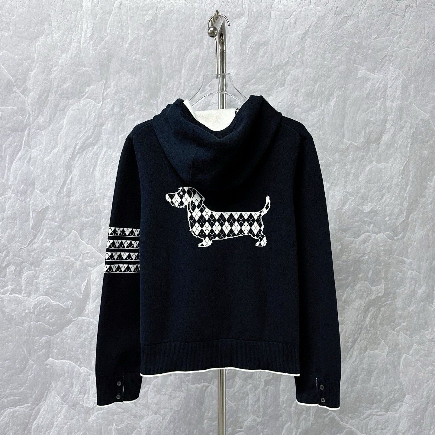 Thom Browne Thom Browne TB Dachshund Stripe Hooded Jacket Size US L / EU 52-54 / 3 - 4 Thumbnail