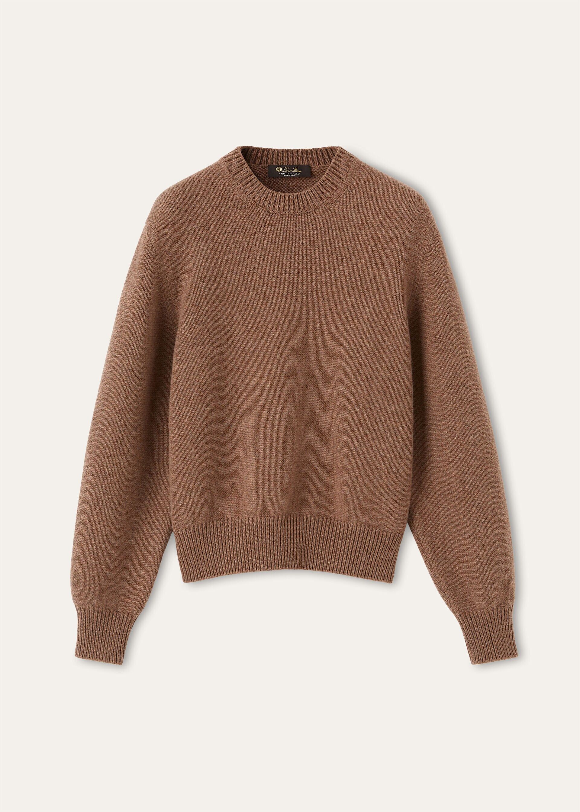 Loro Piana os11x0426 FAQ9314 Classic Crewneck Sweater Rustic Brown Mel Size M / US 6-8 / IT 42-44 - 1 Thumbnail