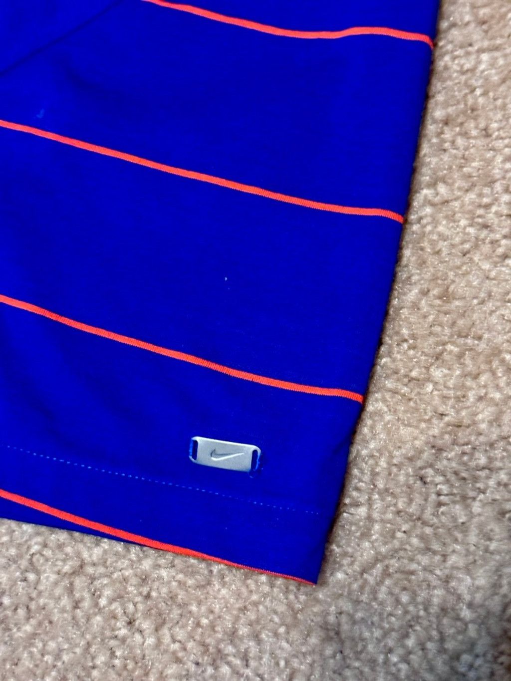 Nike Mens Ocean Blue Golf Dri-Fit Shirt Sz-M “Cuscowilla” Club Size US M / EU 48-50 / 2 - 4 Thumbnail