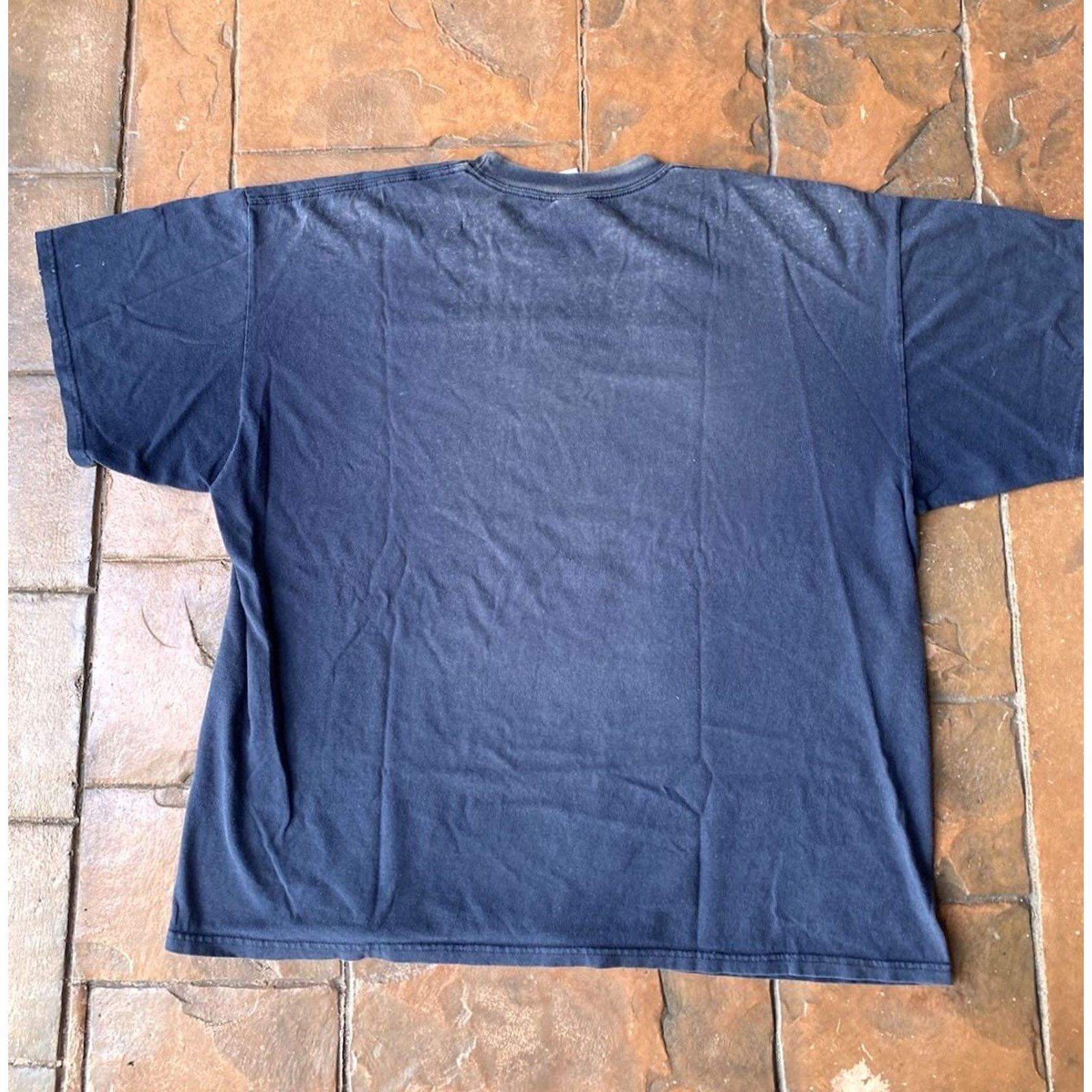 Vintage VINTAGE Its All Fun And Games Until The Cops Show Up T Shirt 2XL Alstyle Blue Graphic Print Crew Neck Short Sleeve Men Mens Size US XL / EU 56 / 4 - 3 Thumbnail