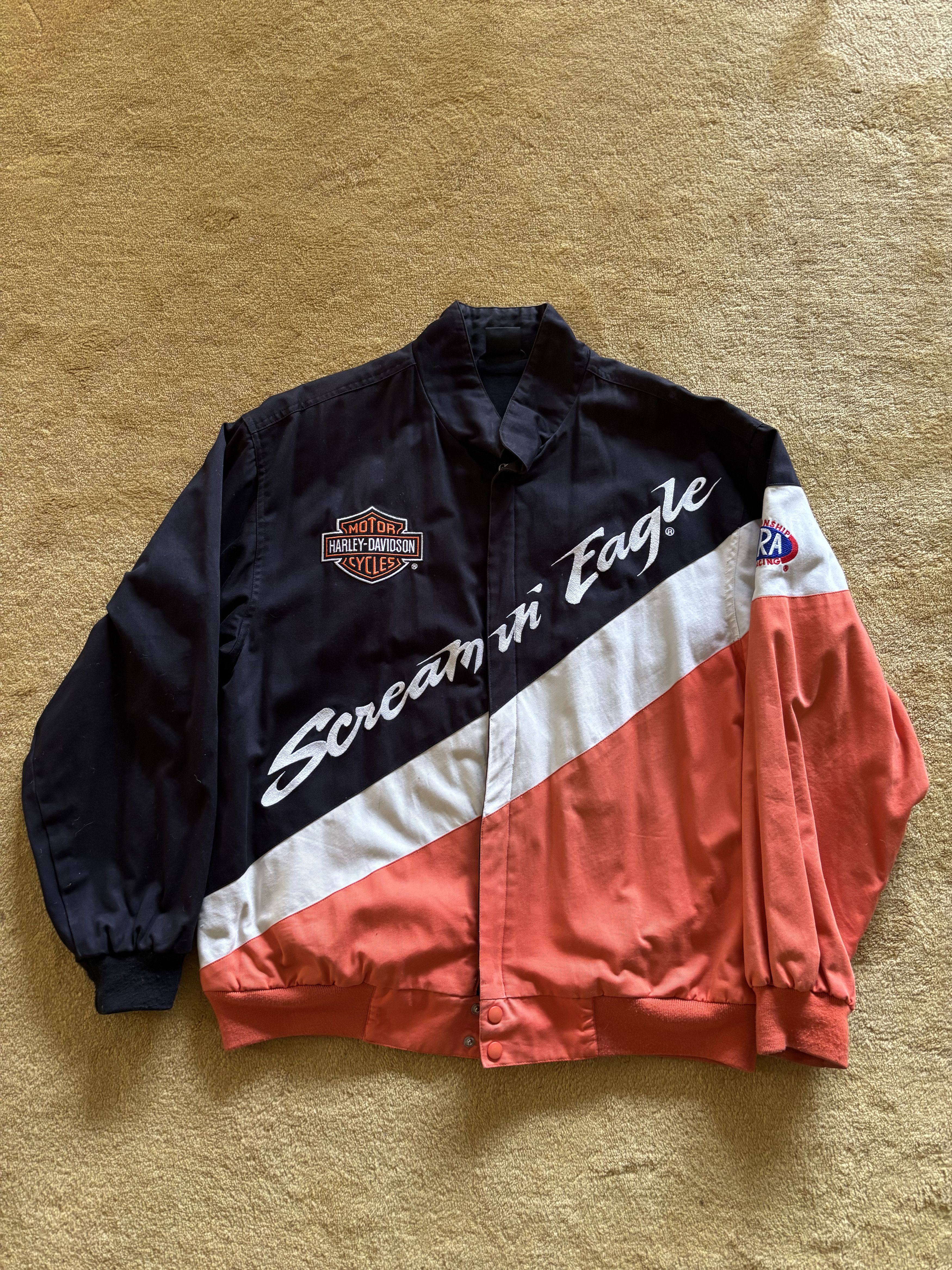 Harley Davidson Vintage Harley-Davidson Screamin' Eagle Racing Jacket Size US M / EU 48-50 / 2 - 1 Thumbnail