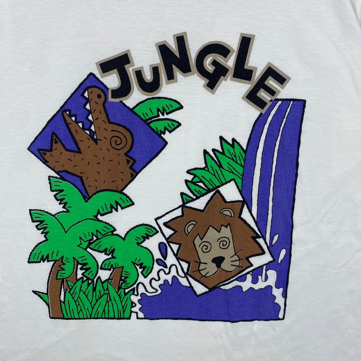 Other Vintage 90's JUNGLE Fine Art Graphic Tee Shirt Medium Size Size US M / EU 48-50 / 2 - 2 Thumbnail