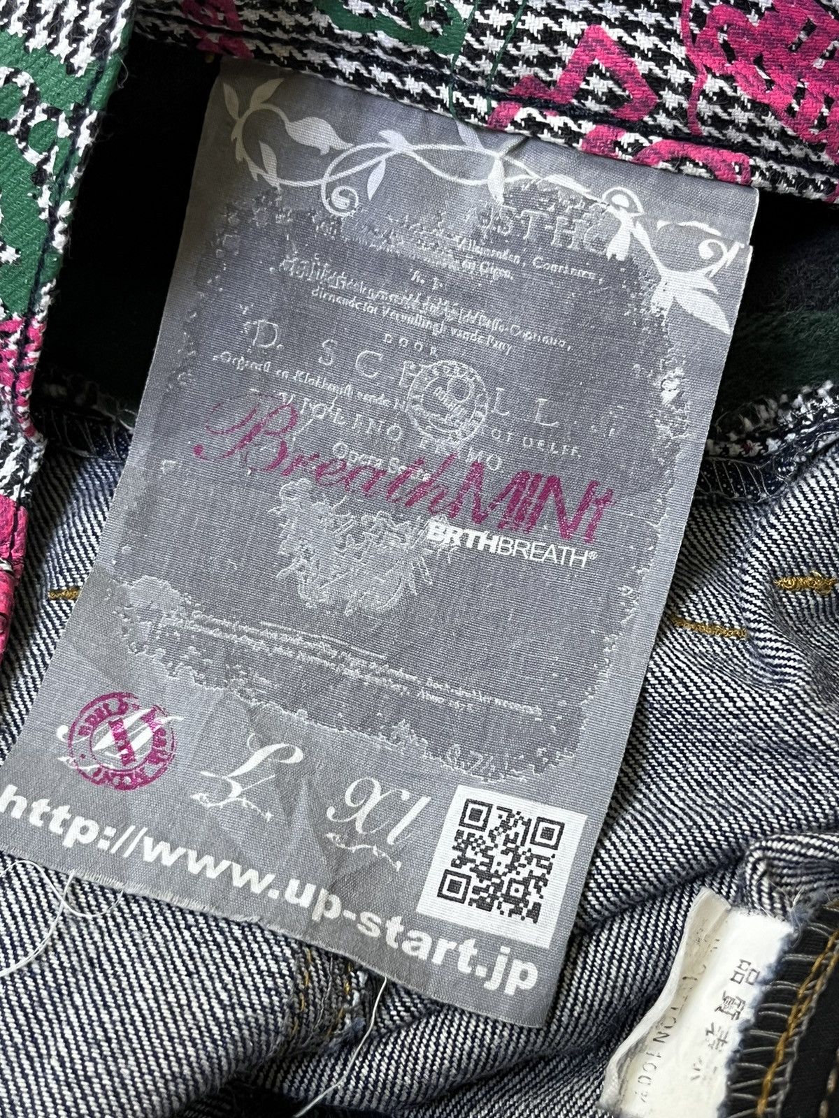 Japanese Brand ARCHIVE JAPANESE “UP START BREATHMINT” DOUBLE WAIST JEANS Size US 32 / EU 48 - 20 Thumbnail