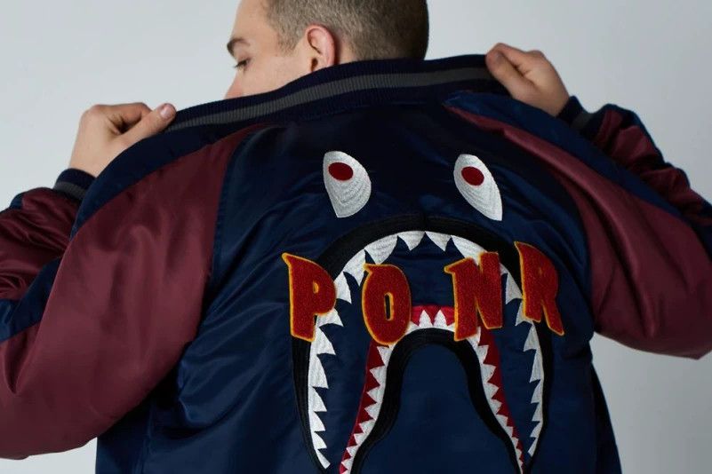 Bape BAPE Shark Souvenir Jacket 20AW Color Blocked M Size US M / EU 48-50 / 2 - 2 Thumbnail