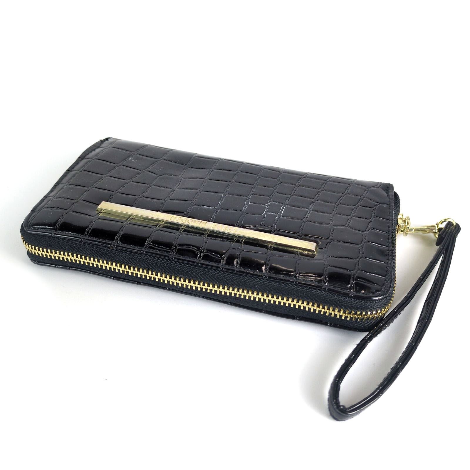 Steve Madden Steve Madden Faux Patent Leather Zip Around Clutch Wallet Size ONE SIZE - 3 Thumbnail