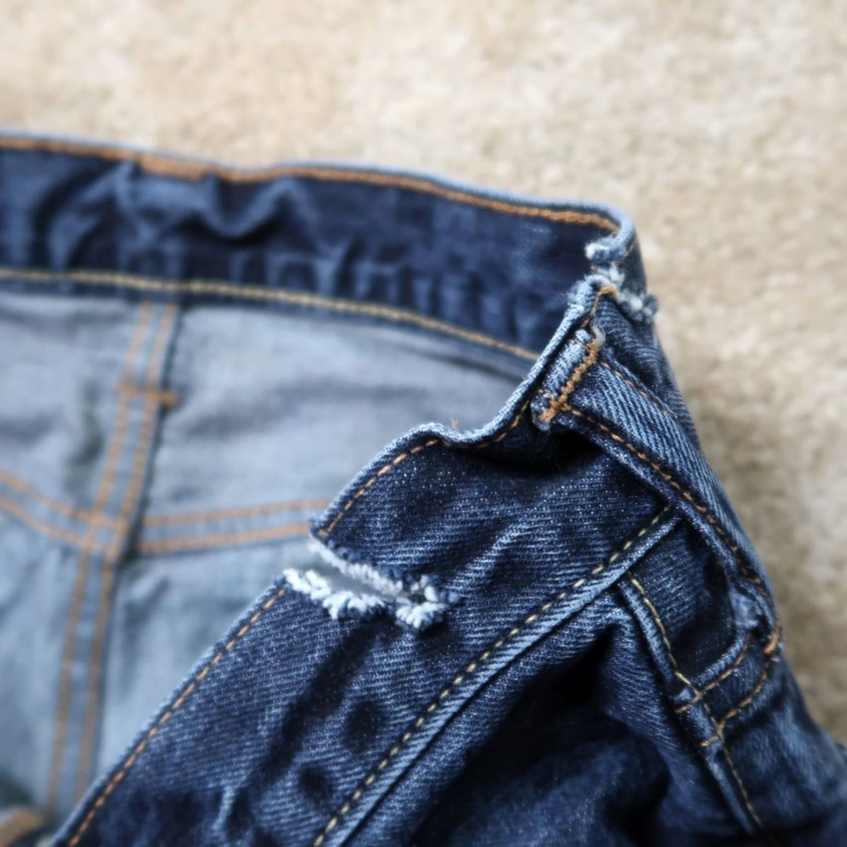 Abercrombie & Fitch VINTAGE Abercrombie & Fitch Jeans Slim Straight 31x32 Blue Denim Button Fly Mens 80s 90s Straight Jeans Size US 31 - 5 Thumbnail
