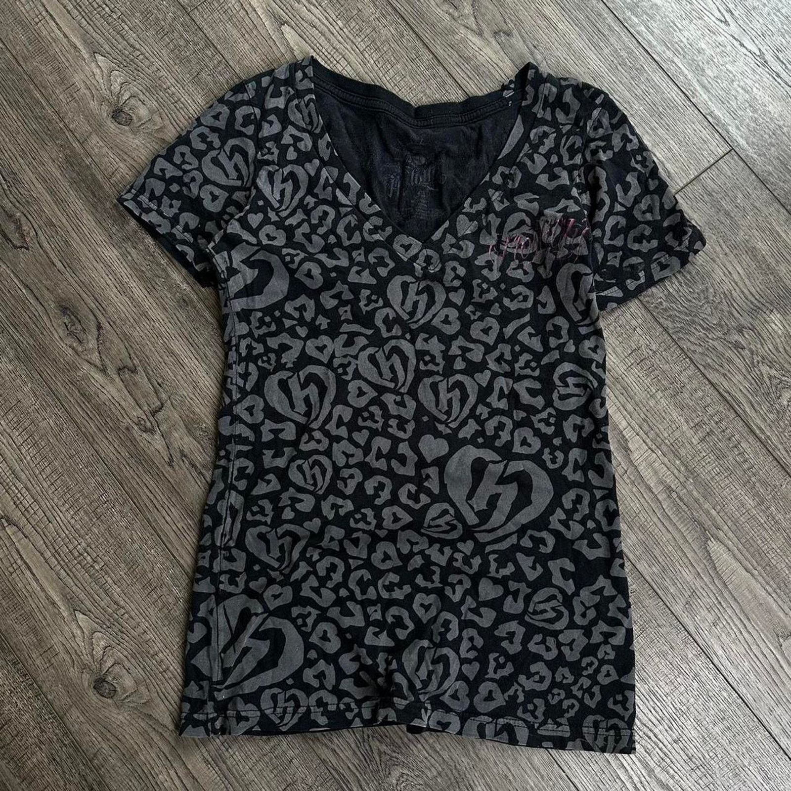 Vintage Beautiful vintage 00s y2k black cheetah shirt Size M / US 6-8 / IT 42-44 - 1 Thumbnail