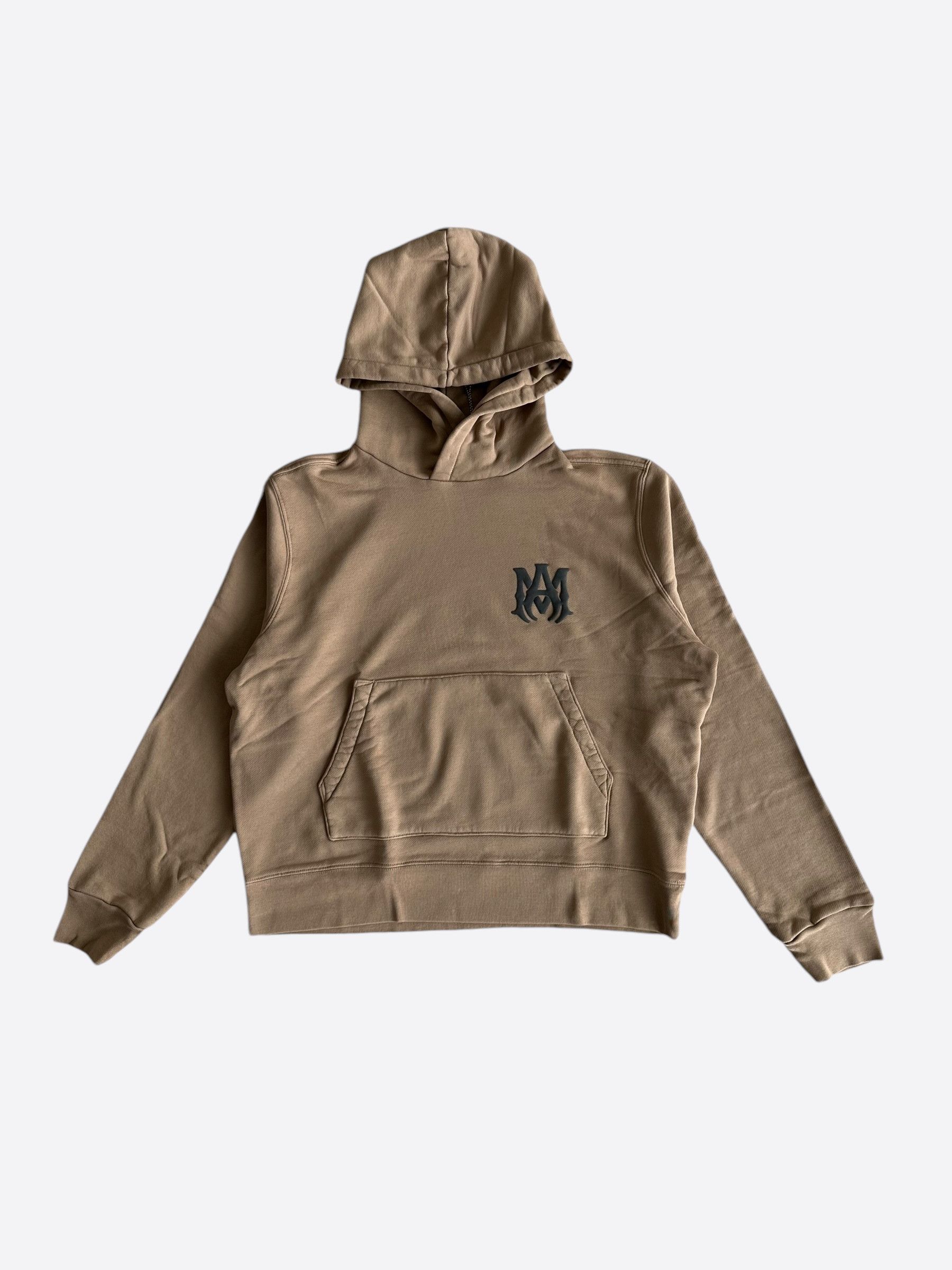 Amiri Amiri Tan & Black MA Logo Hoodie Size US XXL / EU 58 / 5 - 1 Thumbnail