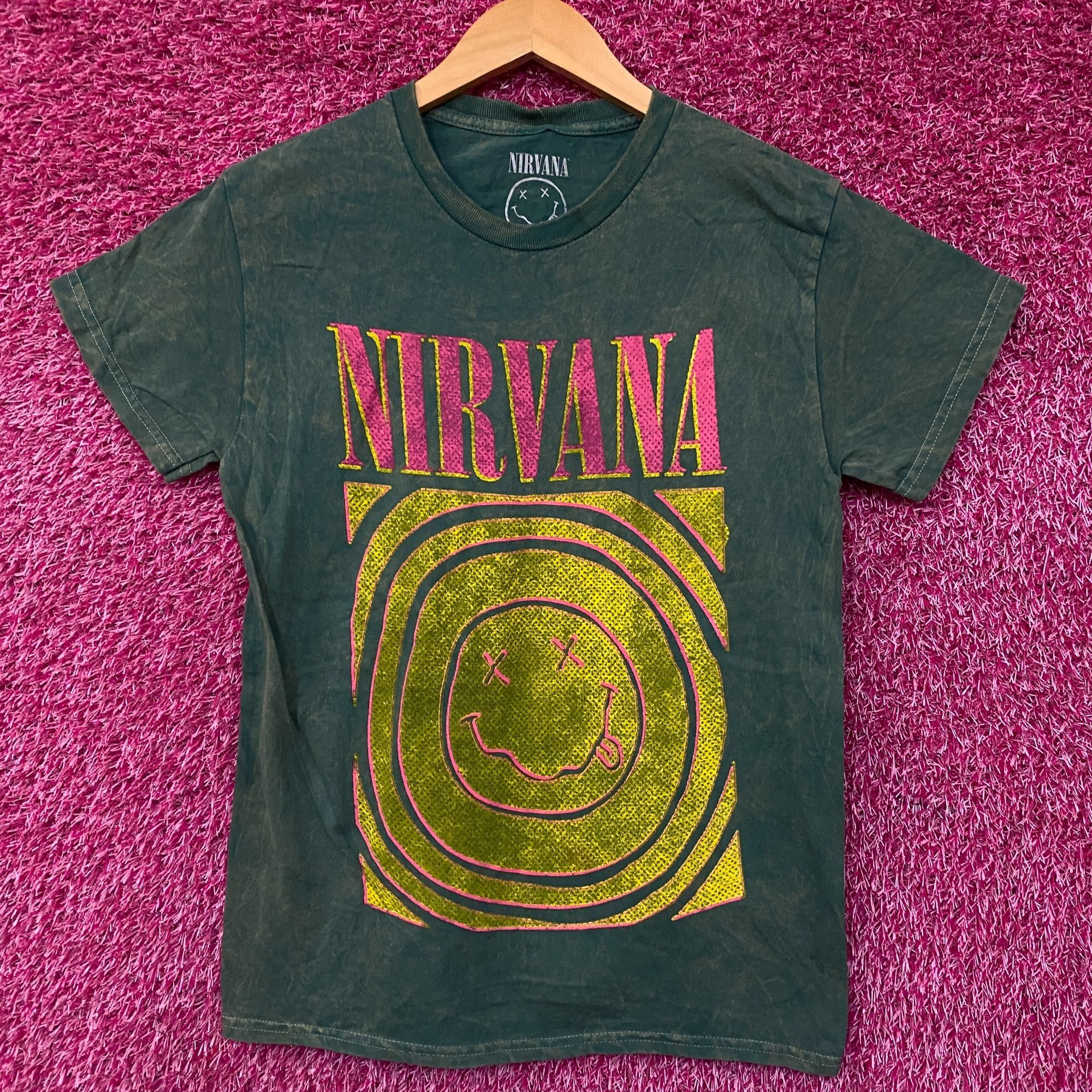 Nirvana Nirvana Nevermind Album Dead Smiley Face Logo T-Shirt Small Size US S / EU 44-46 / 1 - 1 Thumbnail