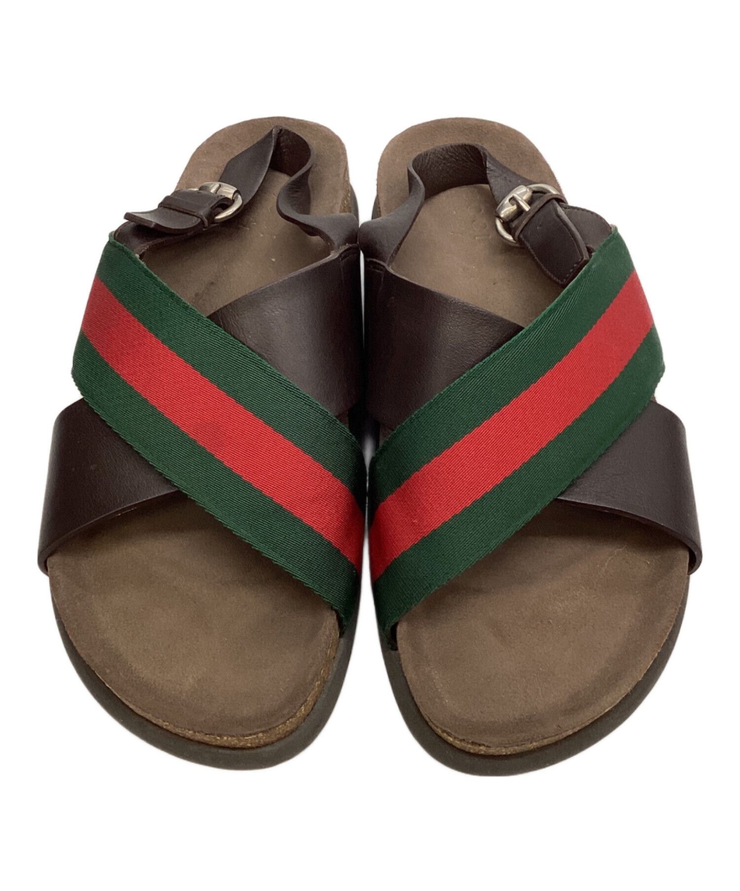 Gucci GUCCI Cross-Strap Sherry Line Sandals Brown 8 Size US 8 / EU 41 - 5 Thumbnail