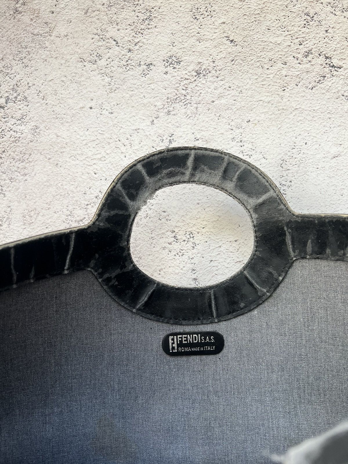 Fendi × Vintage Vintage Fendi Porthole Handle Logo Shopping Tote Size ONE SIZE - 13 Thumbnail