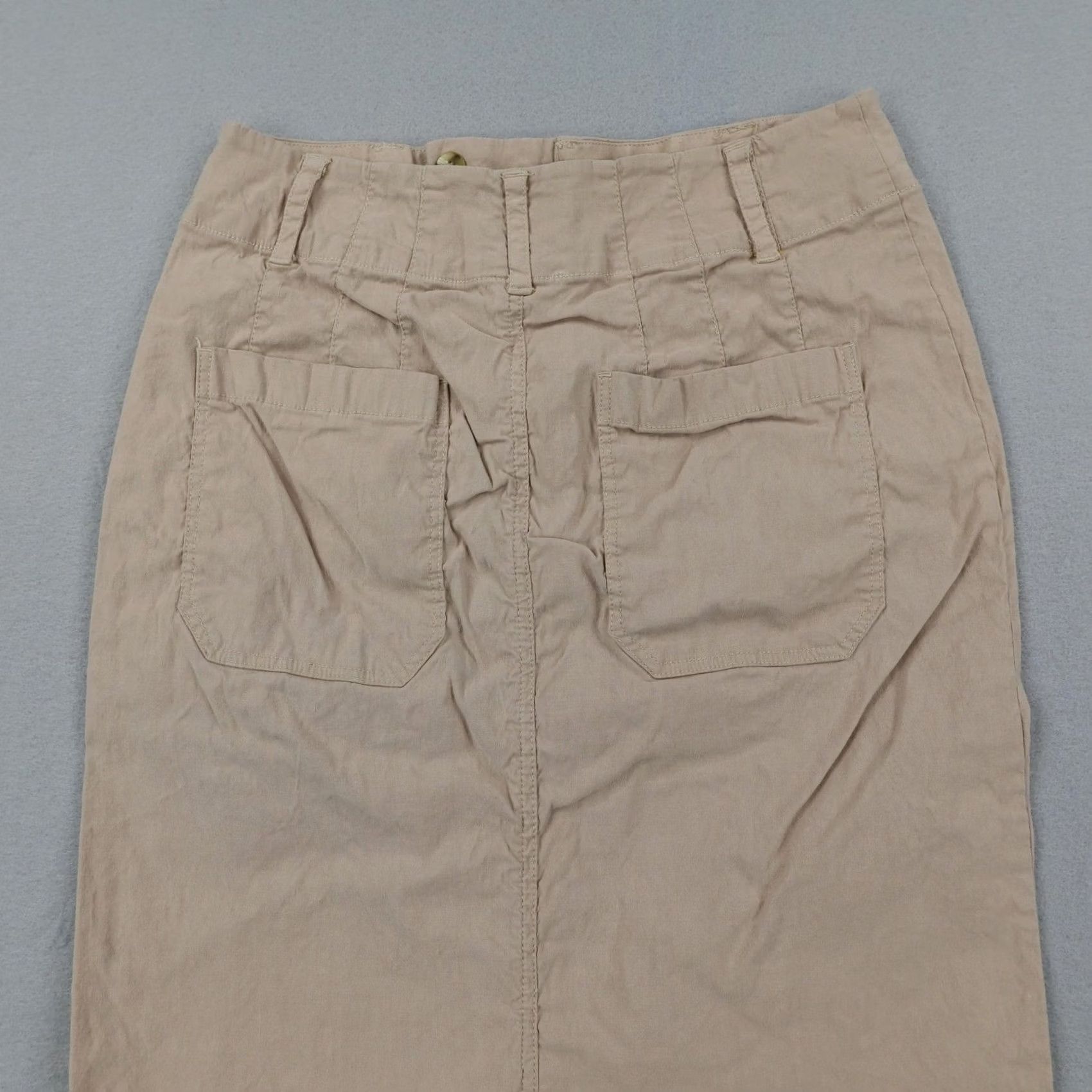 Vintage Maeve Skirt Womens Small Khaki Beige Tan Anthropologie Colette Maxi Long Woven Size 28" / US 6 / IT 42 - 5 Thumbnail