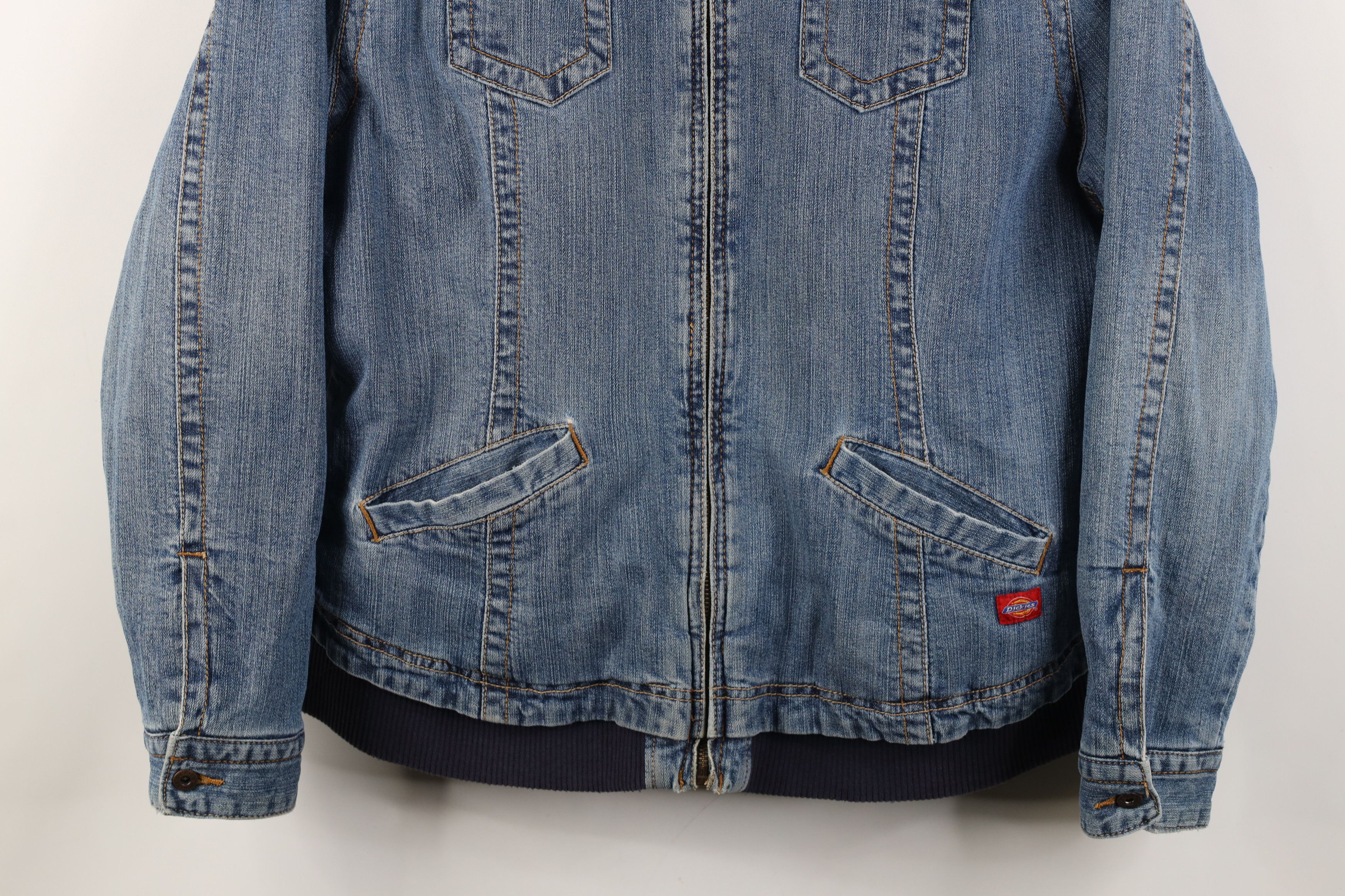 Dickies Vintage Y2K Dickies Quilted Denim Jean Tucker Jacket Blue Size XL / US 12-14 / IT 48-50 - 3 Thumbnail