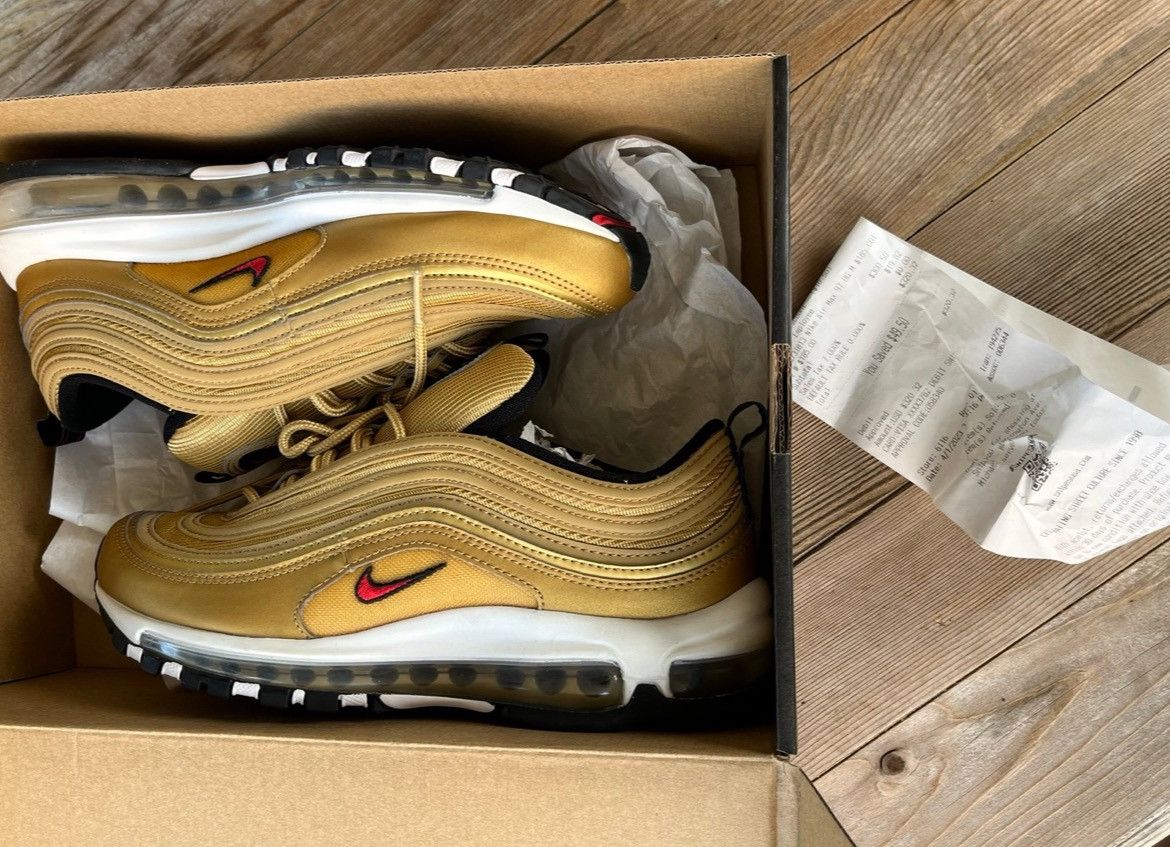 Nike Nike Air Max 97 OG Size 8 Men Deadstock Gold Original Box Size US 8 / EU 41 - 1 Thumbnail