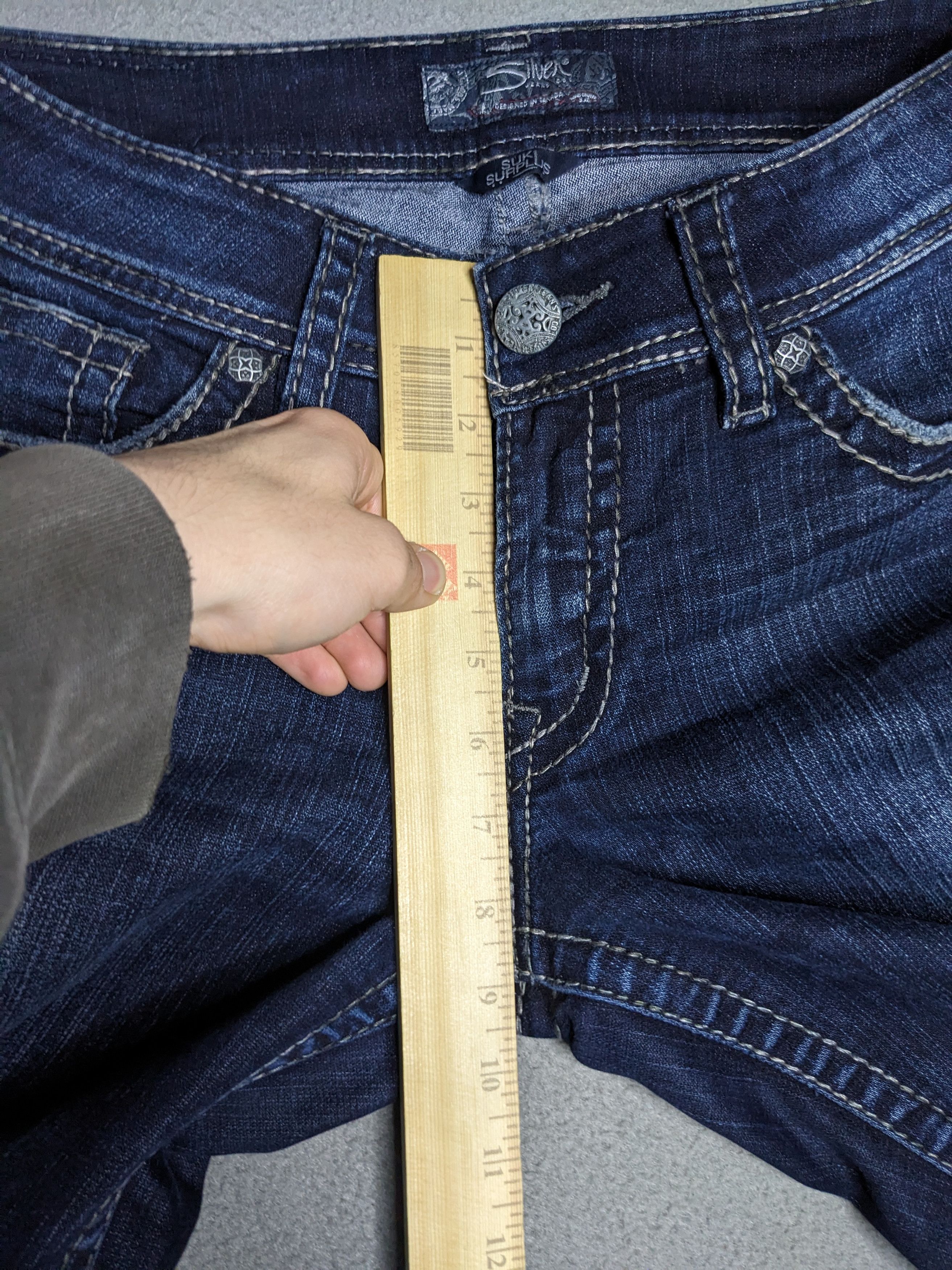 Silver Jeans Co. Silver Jeans Suki Surplus 30x32 Bootcut Denim Flap Pocket Size 30" / US 8 / IT 44 - 20 Thumbnail