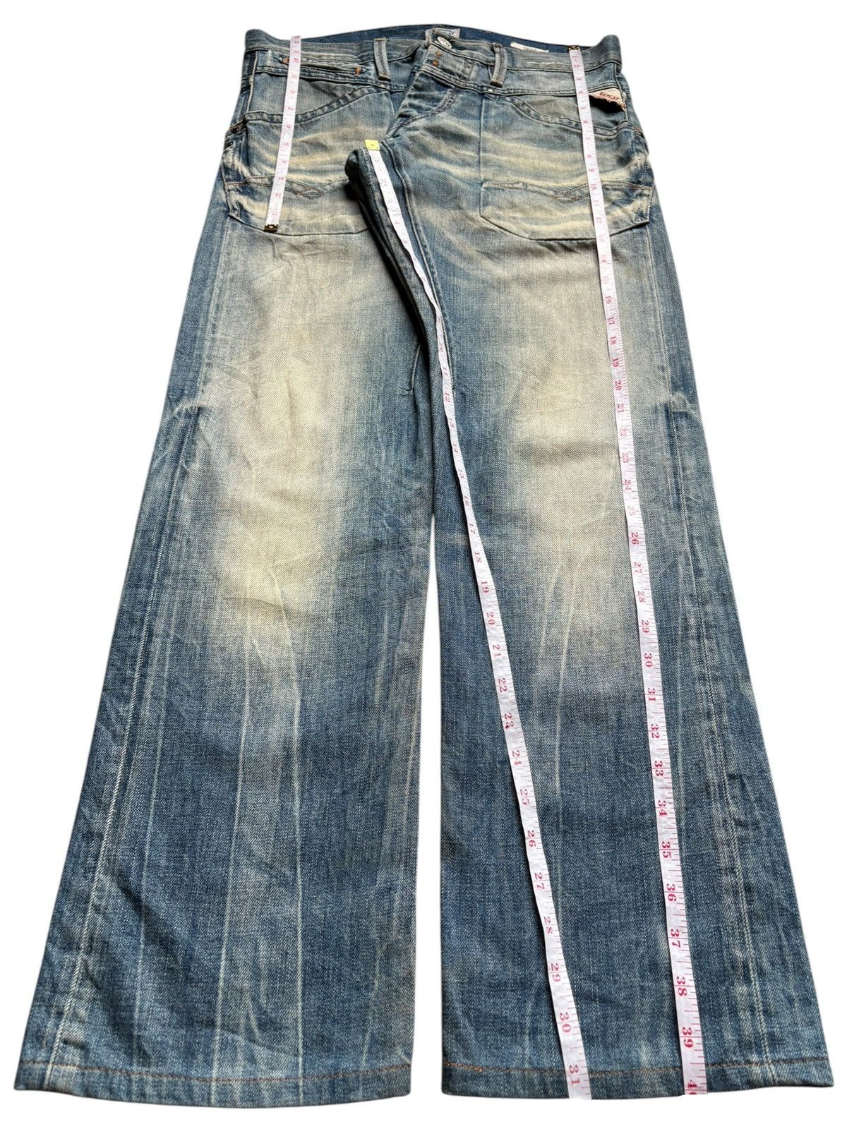 Replay Vintage Replay Skar Rusty Mud Wash Distressed Baggy Jeans Size US 32 / EU 48 - 16 Thumbnail