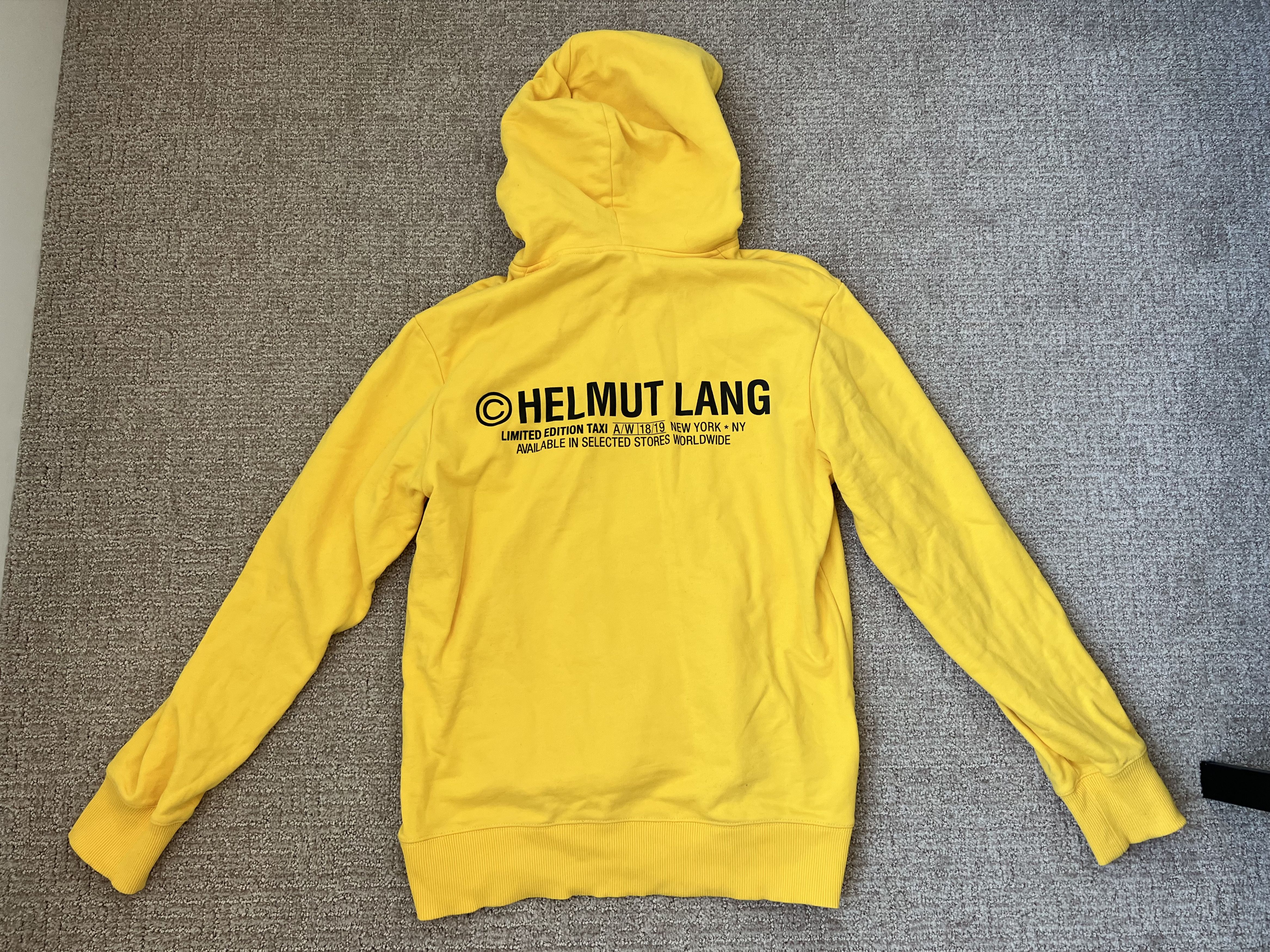 Helmut Lang Helmut Lang Taxi Hoodie AW18/19 Yellow Size M Size US M / EU 48-50 / 2 - 6 Thumbnail
