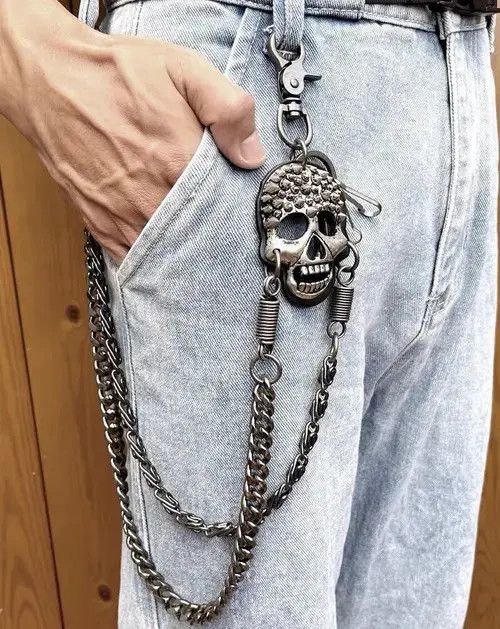 Jewelry Gothic Skull Wallet Chain Size ONE SIZE - 2 Thumbnail