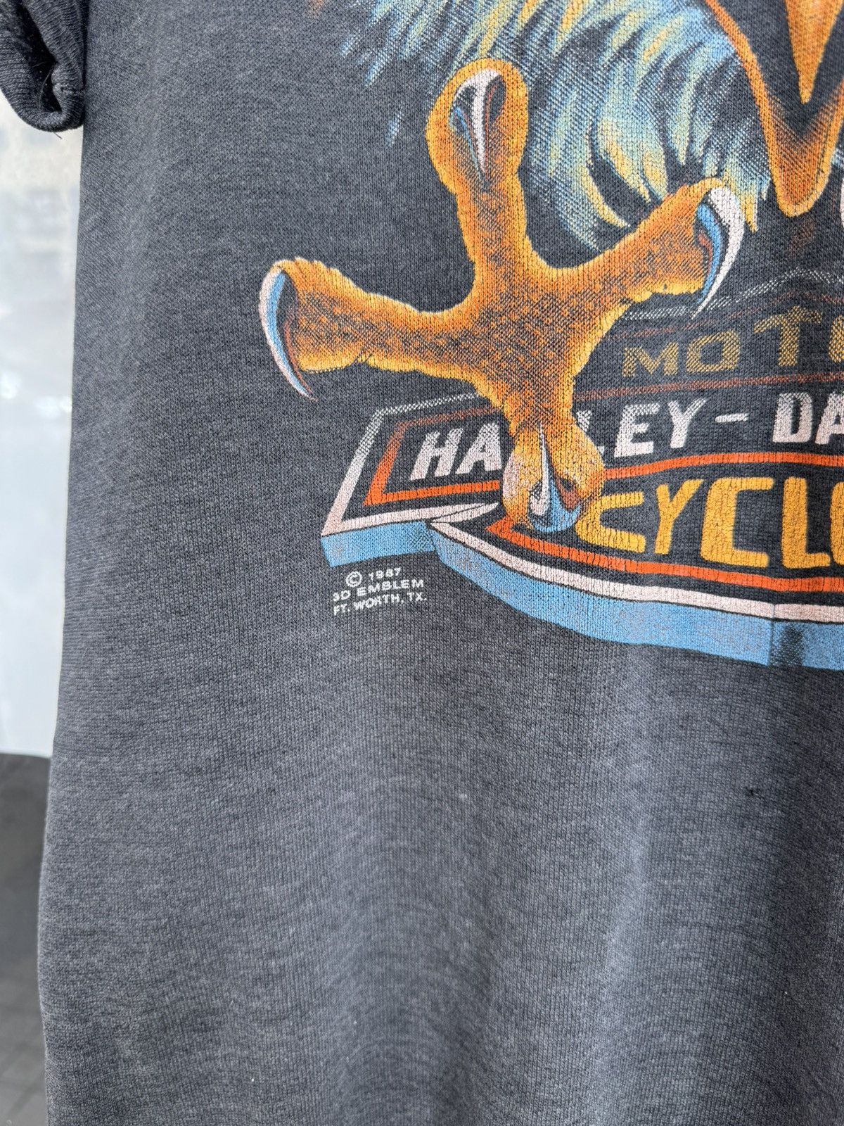 Harley Davidson Vintage Harley Davidson 3D Sleeveless Cut Eagle 1986 Size US L / EU 52-54 / 3 - 3 Thumbnail