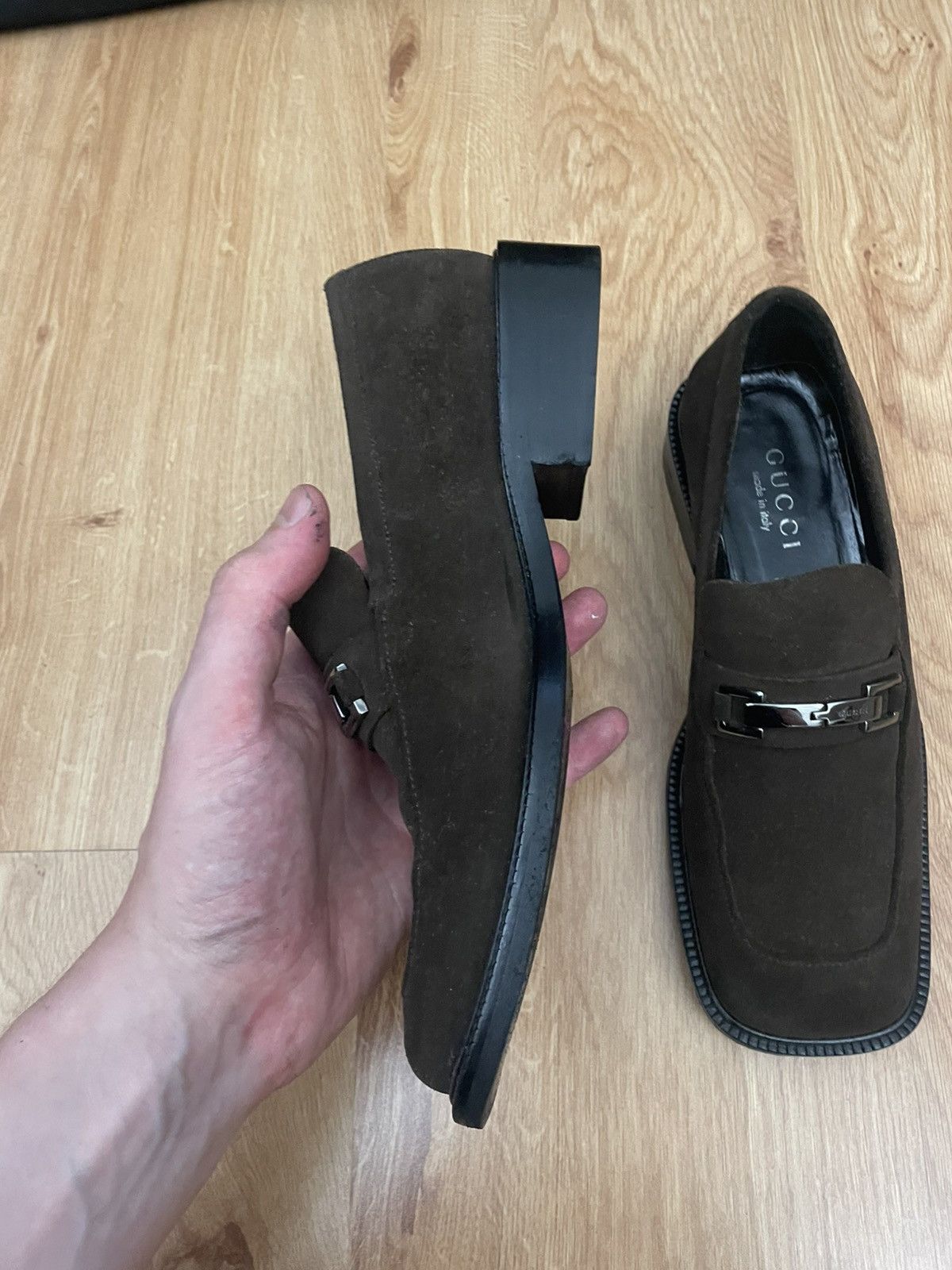 Prada Gucci Tom Ford velour leather loafers Size US 7 / IT 37 - 2 Thumbnail