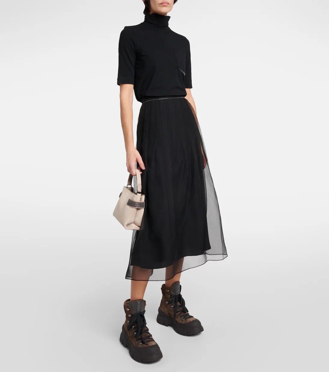 【関税&送料込】Brunello Cucinelli Ballon Cotton Blend Skirt Brunello Cucinelli Ballon cotton blend skirt IT 40 | Grailed