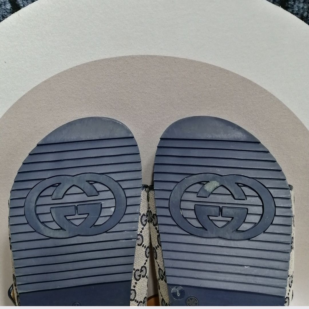 Gucci Gucci Logo Print Slide Sandals Size US 8 / EU 41 - 7 Thumbnail
