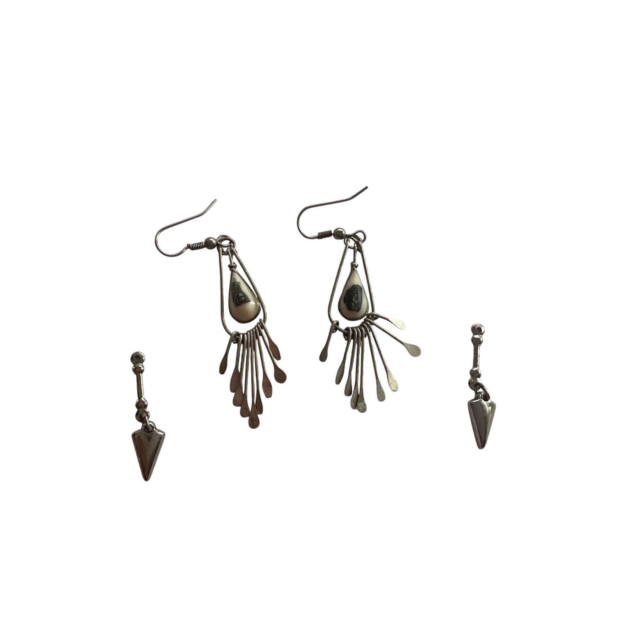 Other Women's Silver Toned Teardrop Dangle Earrings Size ONE SIZE - 2 Thumbnail