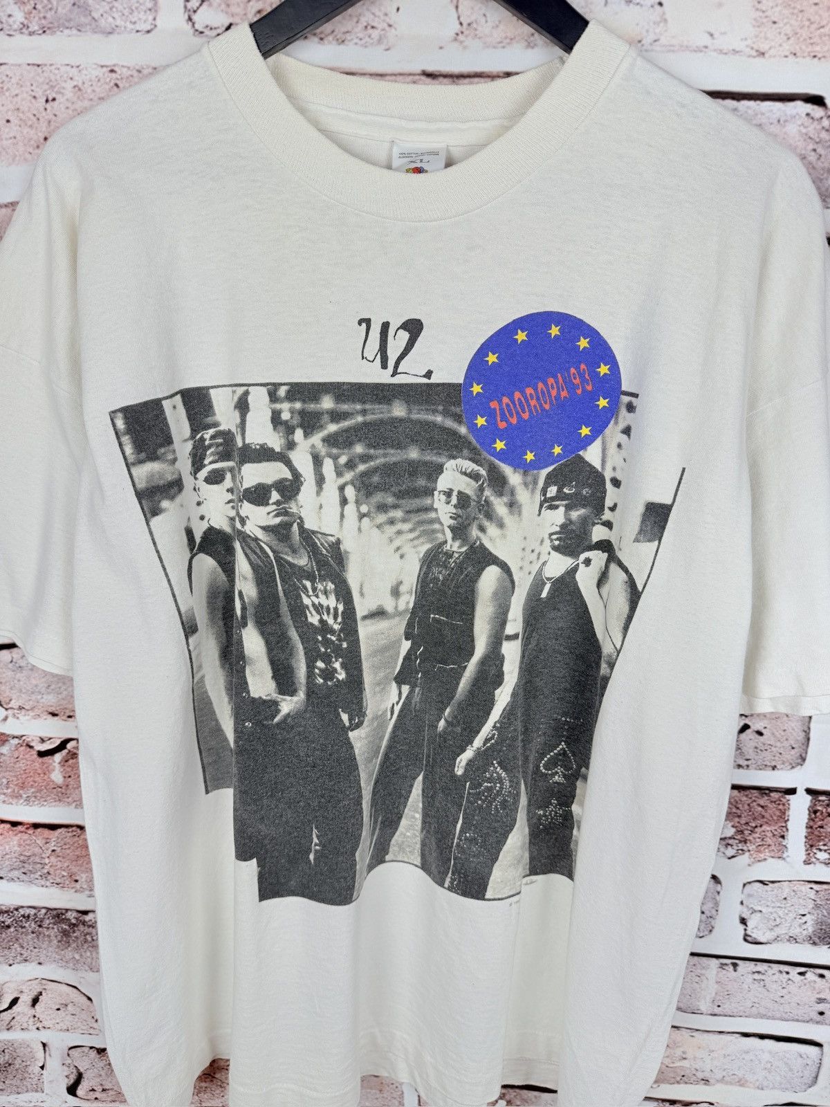 Vintage Very rare Vintage Zooropa 1993 single stitch tee t-shirt Size US XL / EU 56 / 4 - 3 Thumbnail