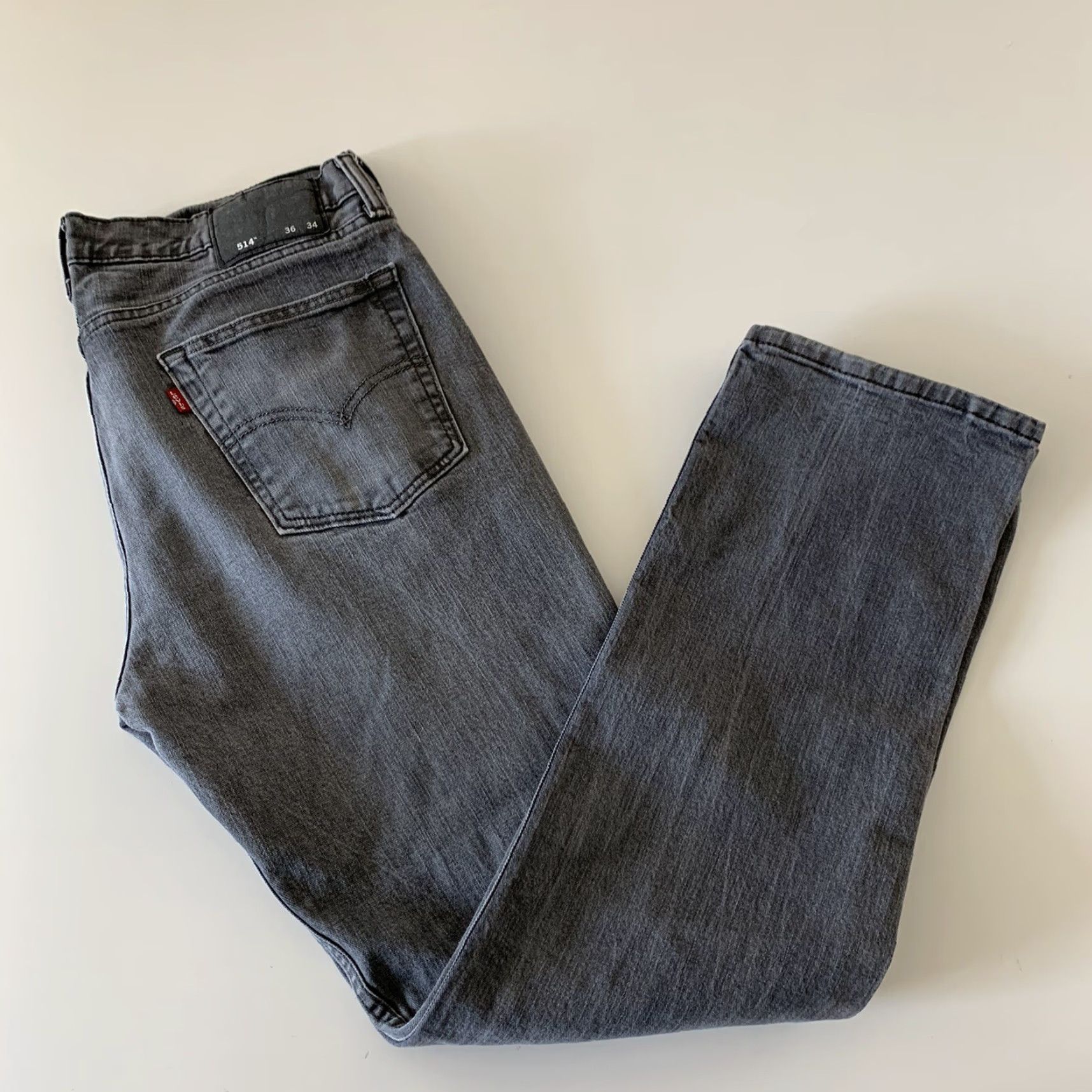 Levi's Levi's 514 Straight Fit Jeans Gray Wash 36x34 Men Ordinary Size 36 Gray Jeans Levi's 514 Straight Mens Size US 36 / EU 52 - 2 Thumbnail