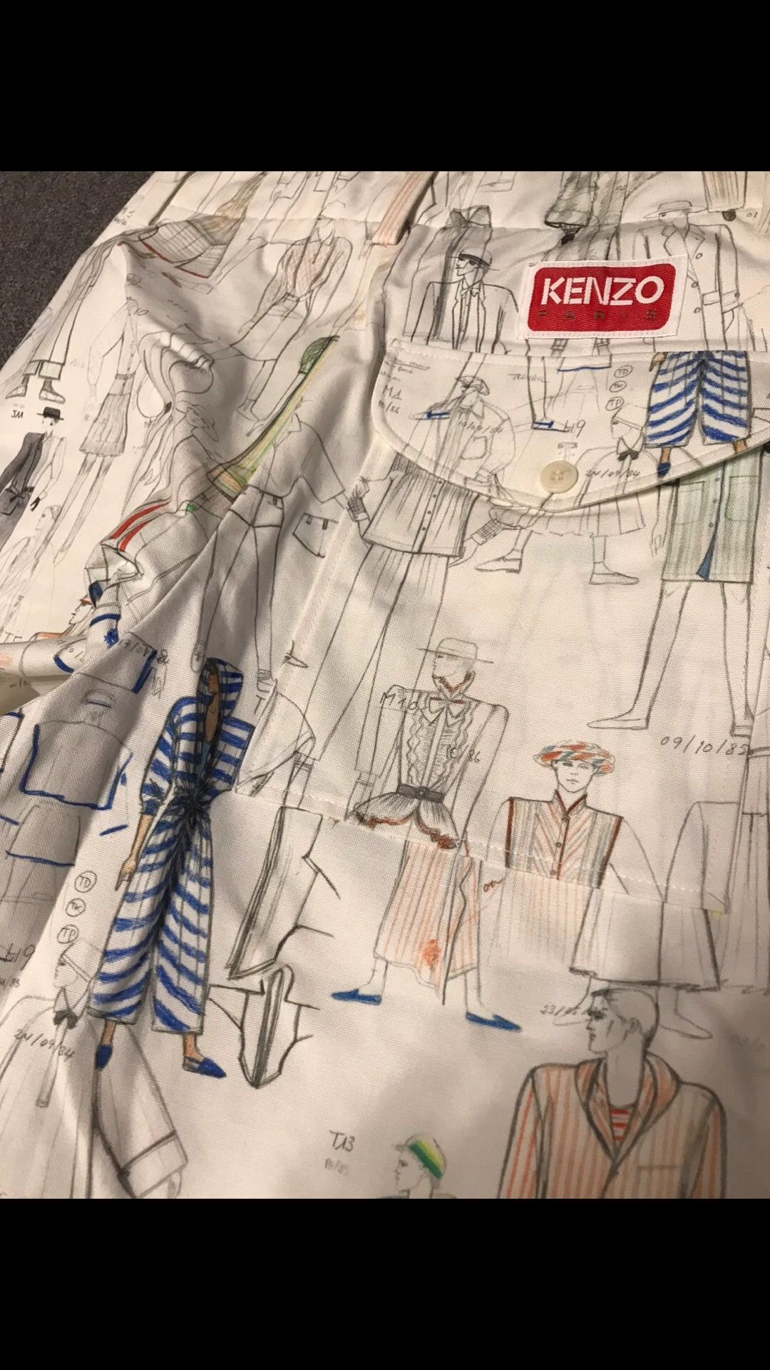Kenzo Kenzo Runway Limited Cotton Graffiti Cuffed Pants Size 27" / US 4 / IT 40 - 6 Thumbnail