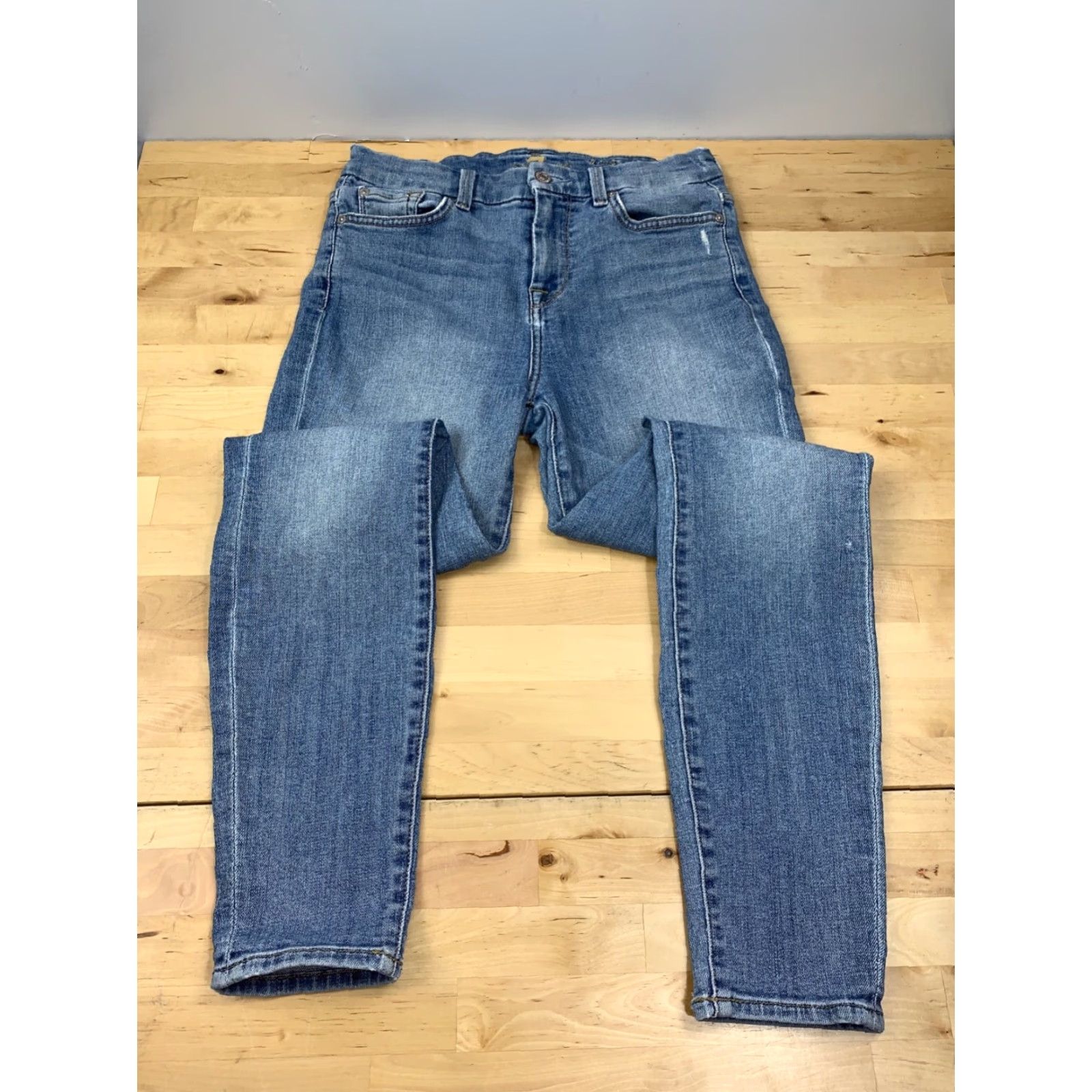 7 For All Mankind 7 For All Mankind Jeans Skinny Blue 26 Women High Waisted Ankle Size 26 Size 26" / US 2 / IT 38 - 2 Thumbnail