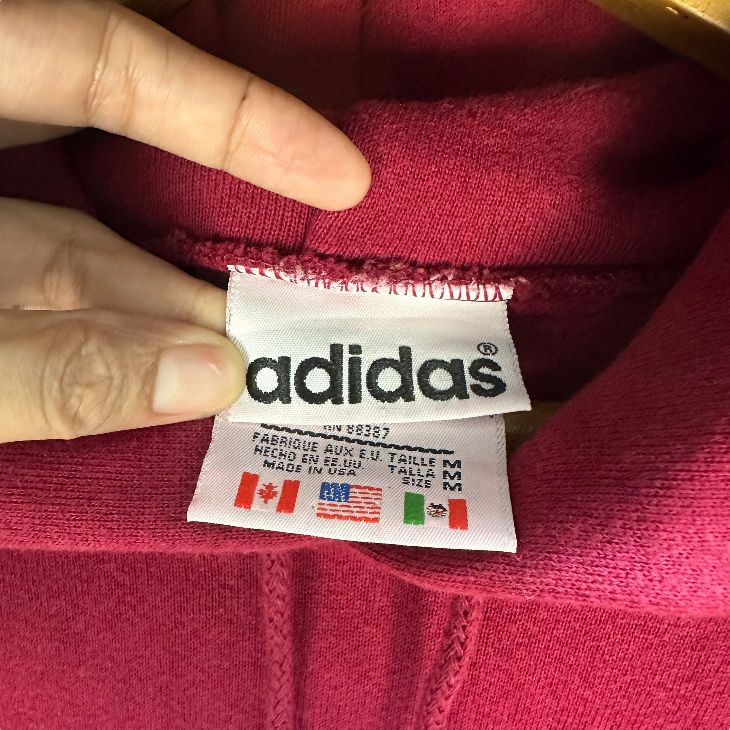 Adidas Vintage Adidas Trefoil Embroidery Big Logo Hoodies #1298-54 Size US L / EU 52-54 / 3 - 7 Thumbnail