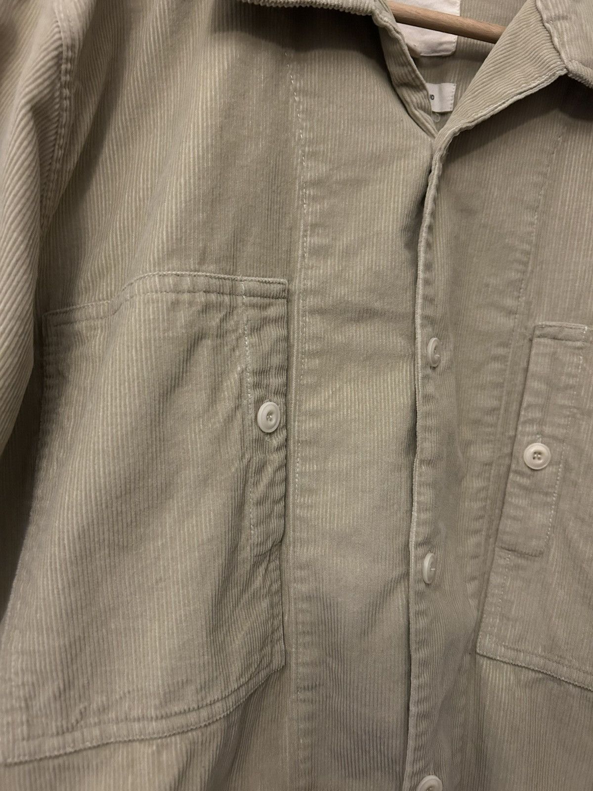 Nicholas Daley Classic Two-Pocket Shirt, beige corduroy Size US S / EU 44-46 / 1 - 2 Thumbnail